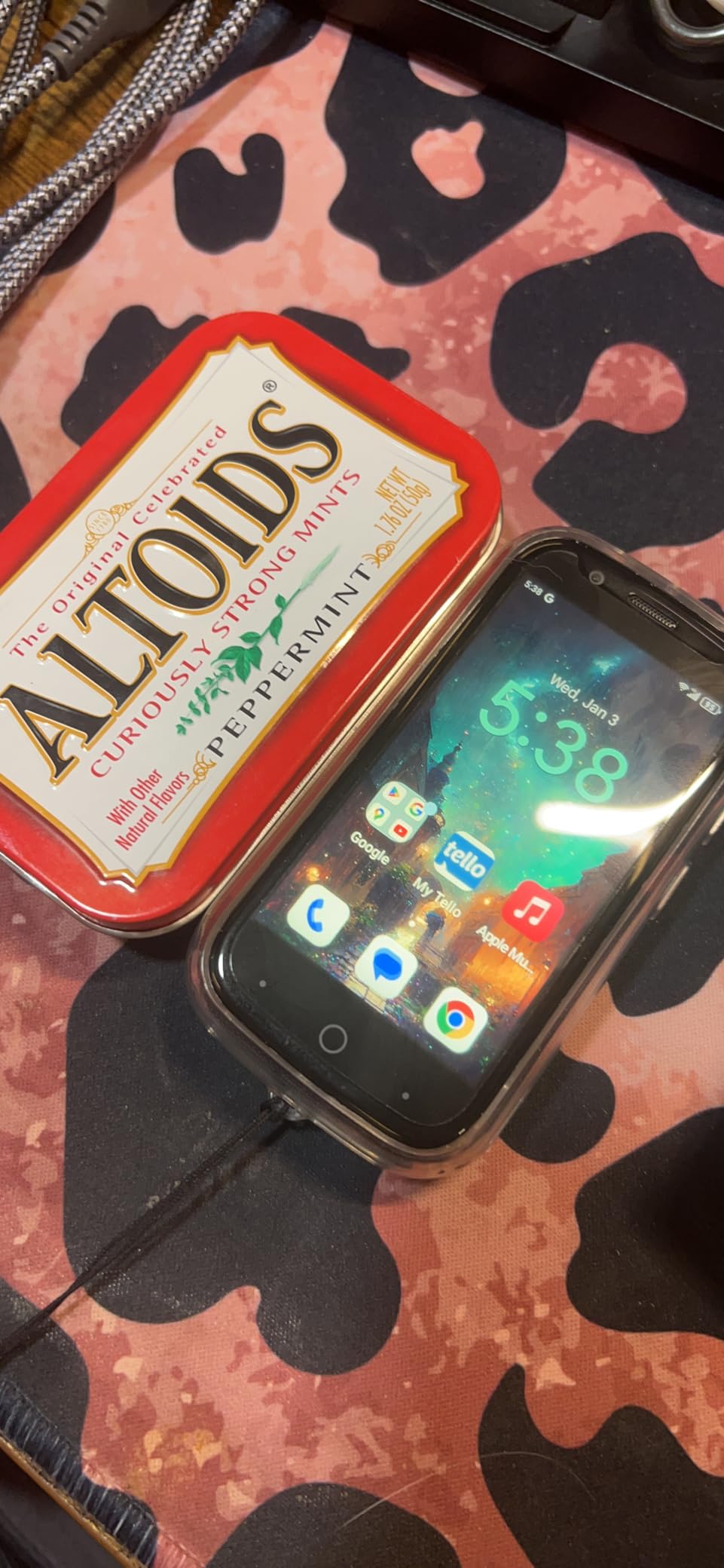 Unihertz Jelly Star, The World's Smallest 4G Android 13 Smartphone Transparent Design LED Light NFC OTG, Blue (Support T-Mobile & Verizon only) customer photo 2