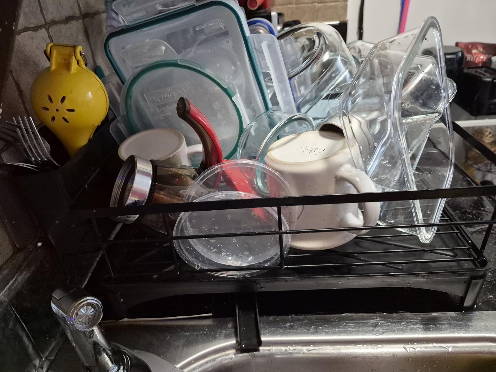 SNTD Dish Drying Rack for Kitchen Counter, 11.8