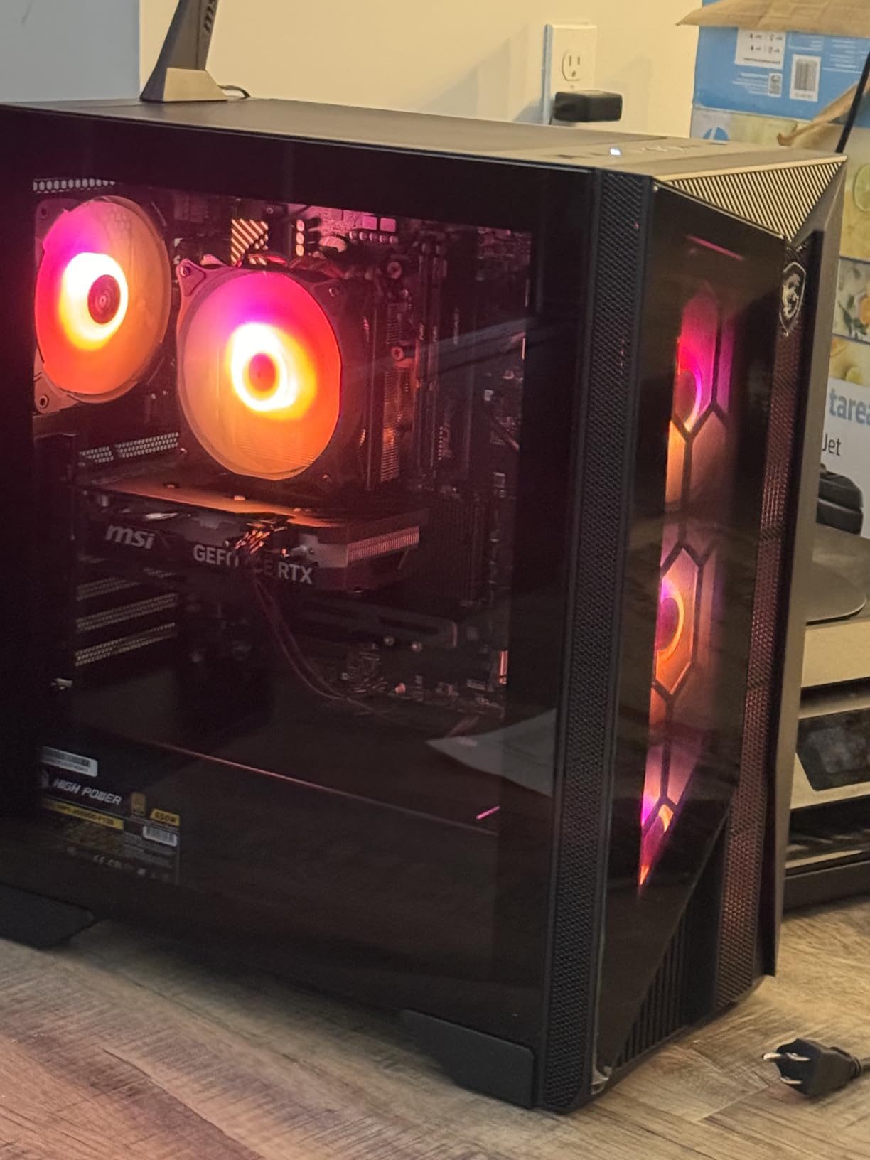 msi Aegis ZS Gaming Desktop, AMD Ryzen 7 7700, GeForce RTX 4060, 16GB RAM, 1TB SSD, RGB Fan Cooling, Wi-Fi 6E, Keyboard & Mouse Included, DIY Friendly, Windows 11 Home-Adv: 7NUC-607US customer photo 1