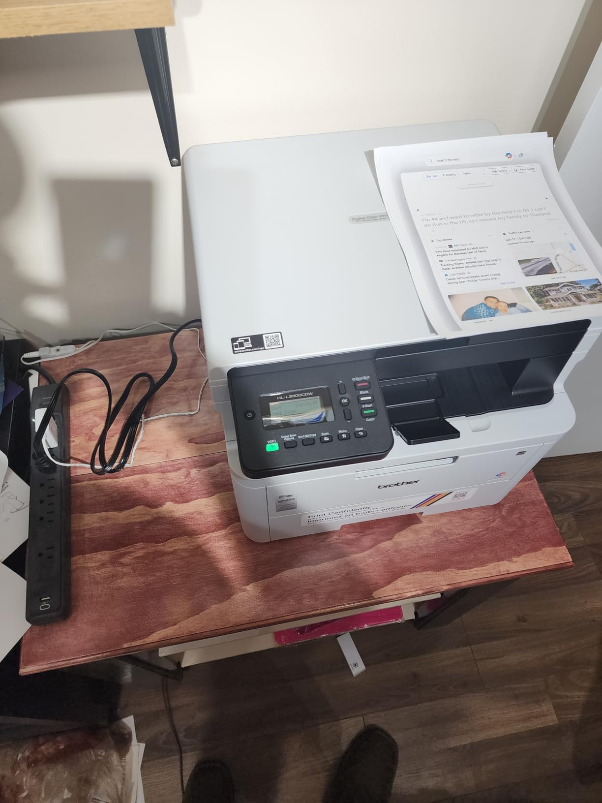 Brother HL-L3300CDW Wireless Digital Color Multi-Function Printer with Laser Quality Output, Copy & Scan, Duplex, Mobile | Includes 2 Month Refresh Subscription Trial ¹, Works with Alexa customer photo 2