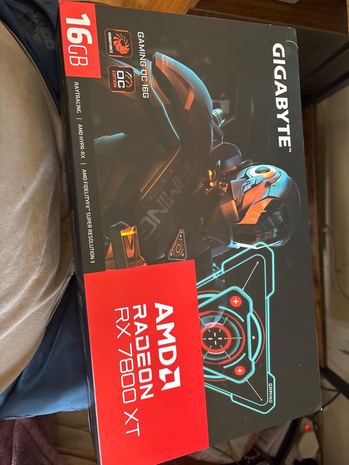 GIGABYTE Radeon RX 7800 XT Gaming OC 16GB Graphics Card - 16GB GDDR6 256-bit, Windforce Cooling System, Metal Back Plate, DP 2.1, HDMI 2.1, AMD RDNA 3 Architecture, GV-R78XTGAMING OC-16GD customer photo 2