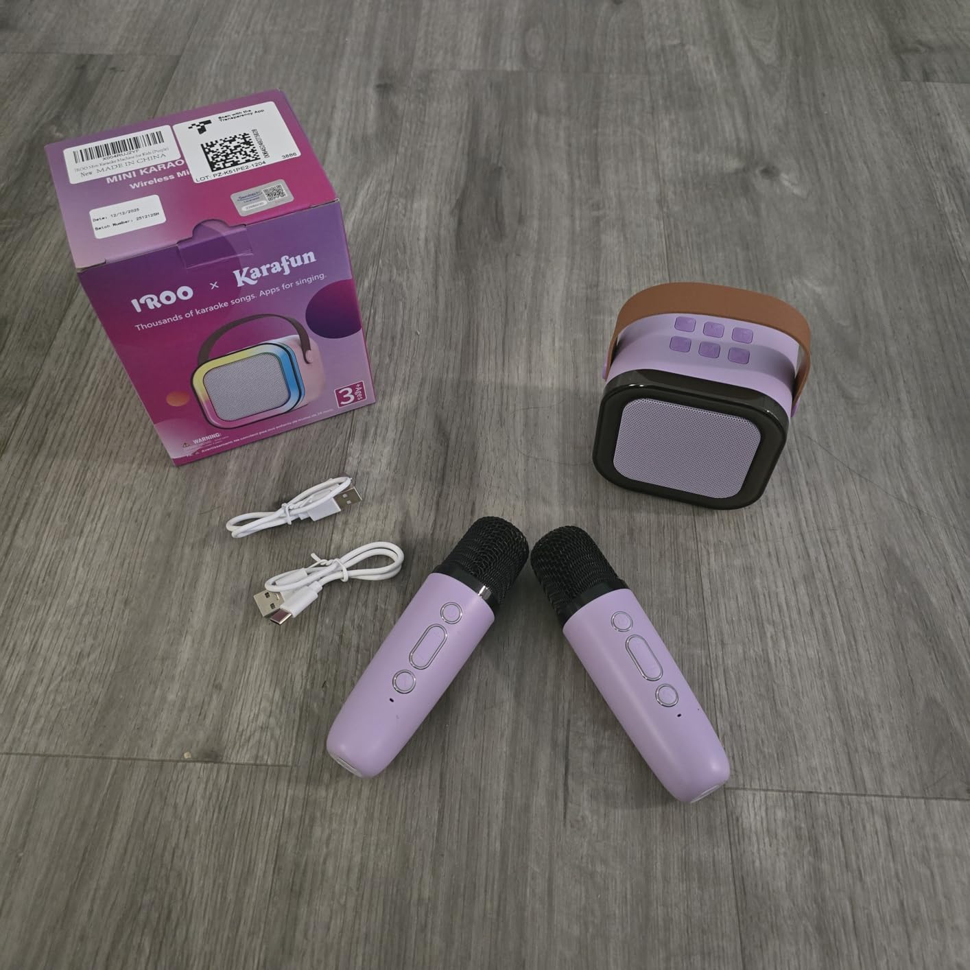 IROO Mini Karaoke Machine for Kids, Birthday Gifts Toys for Girls Ages 3-12 customer photo 2