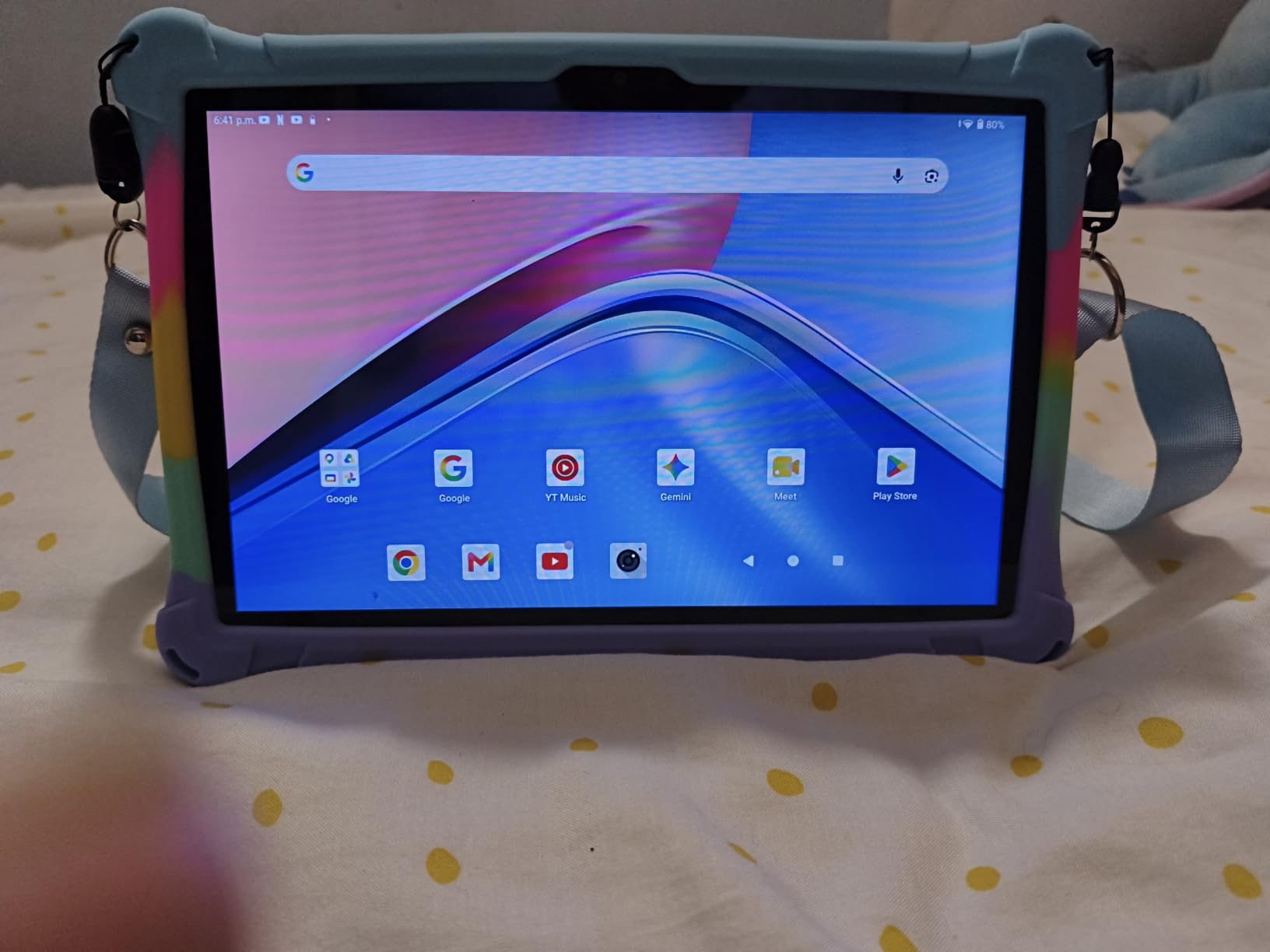 CUPEISI Android 16 Tablet 10 Inch, 20GB RAM+128GB ROM/ 2TB Expandable, 2.0GHz Octa-core Processor, 1280*800 HD Screen, 5G WiFi6 BT 5.0, 2 in 1 Tablets with Keyboard Case Mouse Stylus, Widevine L1 Blue customer photo 1