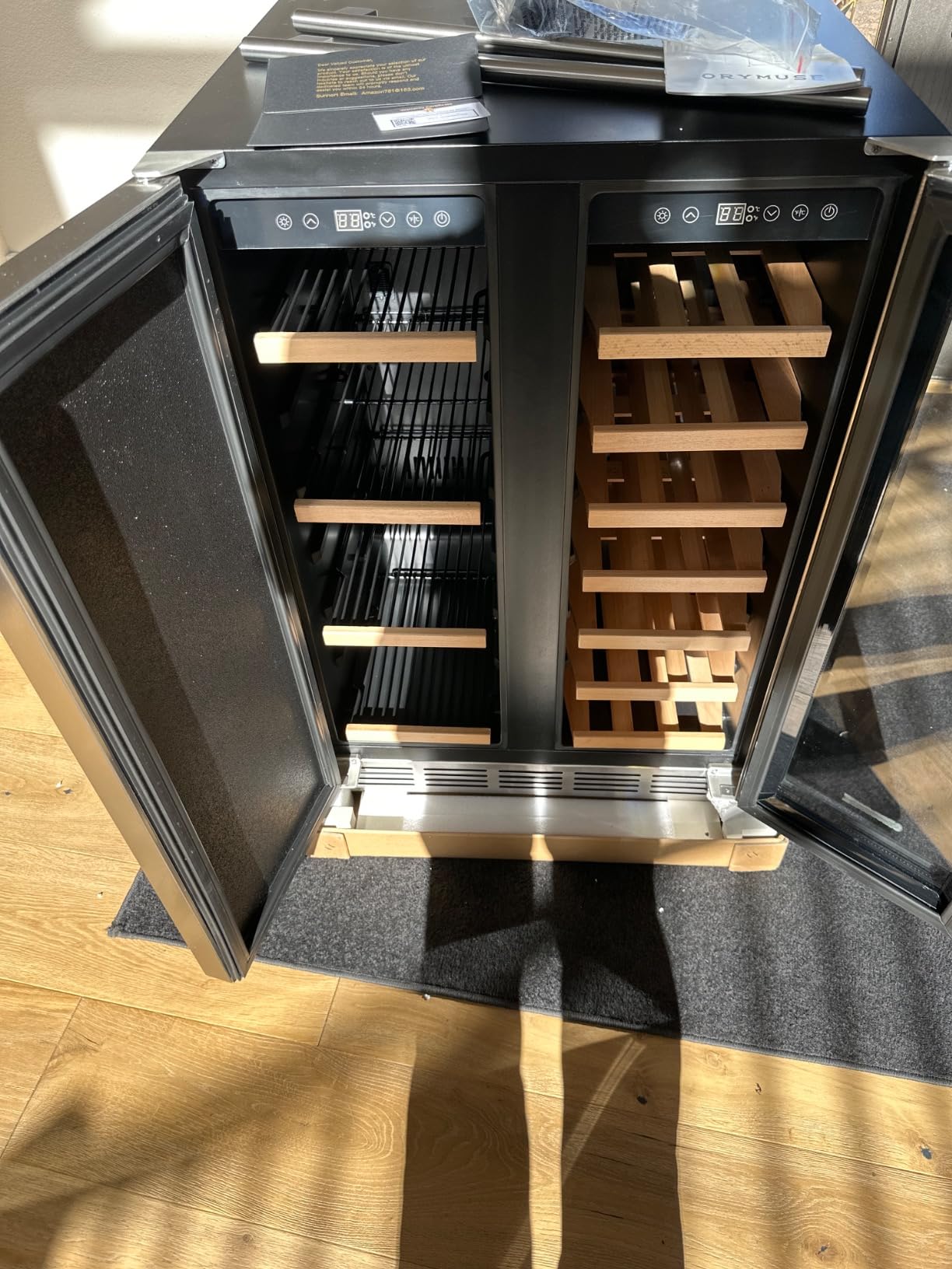 ORYMUSE 24 Inch Outdoor Beverage Refrigerator, 180 Can Under Counter Fridge customer photo 1