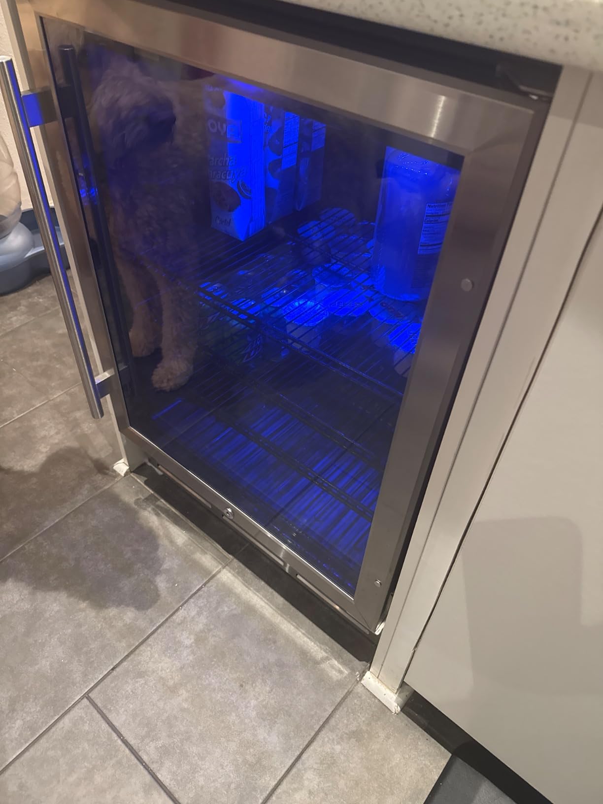 EUHOMY 24 Inch Beverage Refrigerator, 180 Can Under Counter Refrigerator customer photo 2