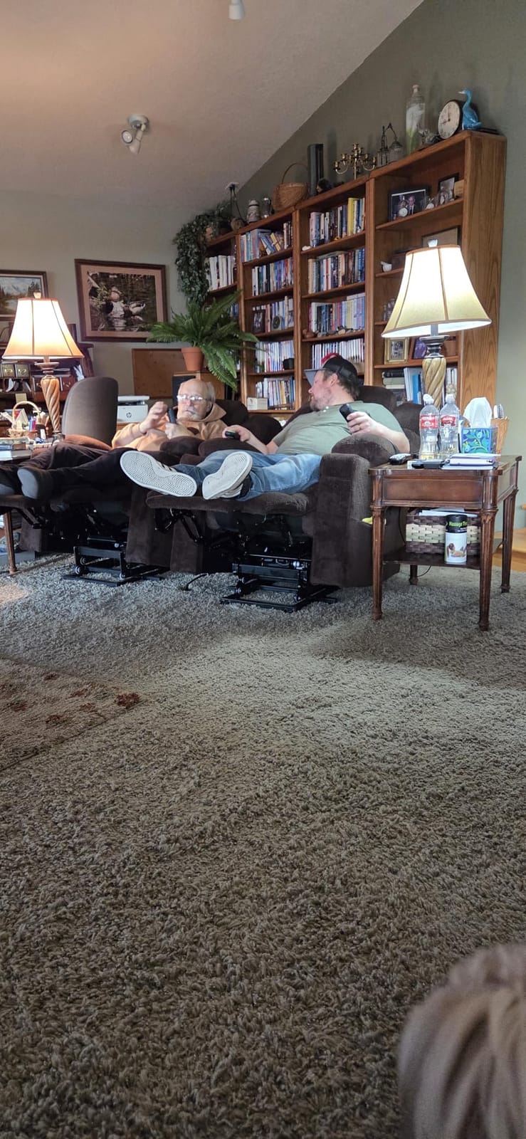 MCombo 3 Motor Large Power Lift Recliner for Elderly, Massage & Heat, 7634 | Lay Flat, Infinite Position, Power Headrest, Tall Elderly, 4.7