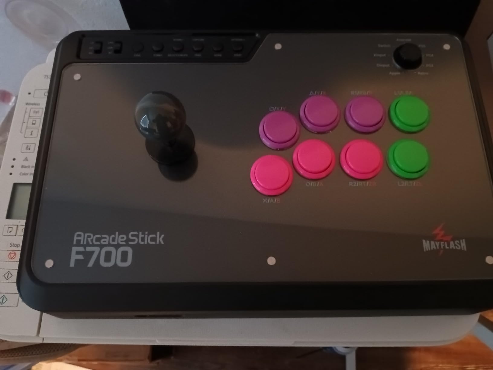 MAYFLASH Arcade Stick F700 for PS5, PS4, Switch, Switch 2, Windows, Apple, Android and more. Fight Stick Support Wireless Bluetooth, 2.4G Receiver and Wired Connection customer photo 2