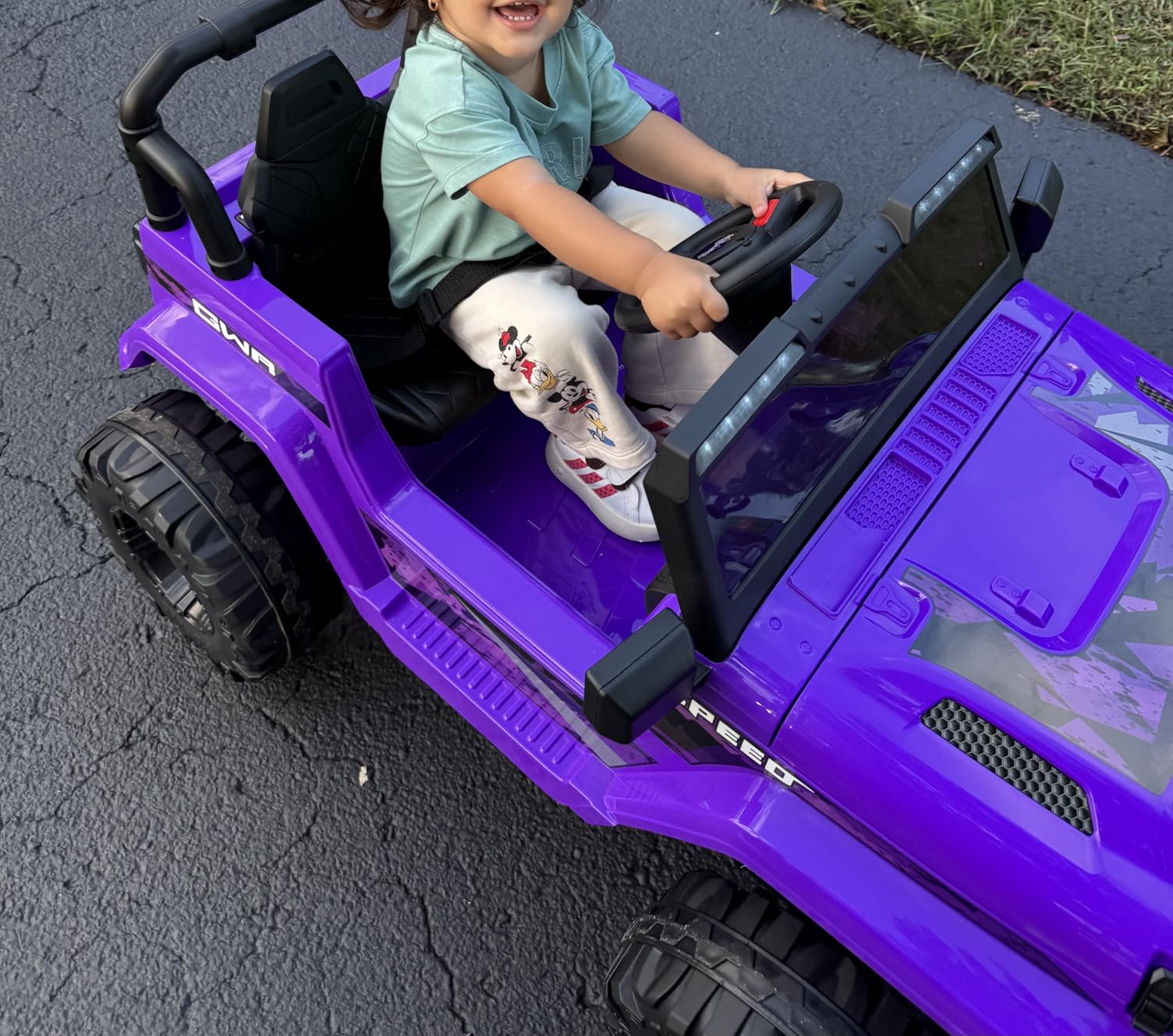 INFANS Ride on Truck, 12V Kids Electric Vehicle Toy, Parent Remote Control customer photo 2