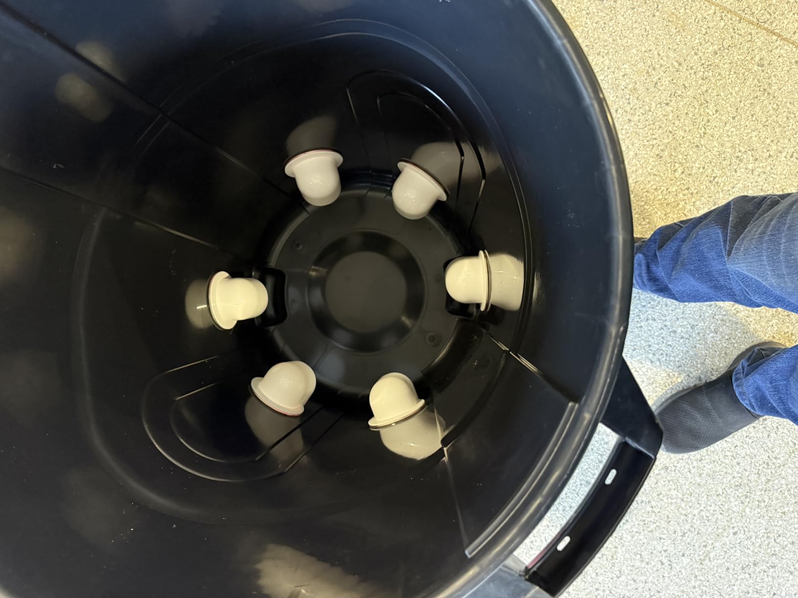 12 Chicken Feeder Ports,DIY Poultry Feeder Cups with Lid & Drill Bit,Orange customer photo 2