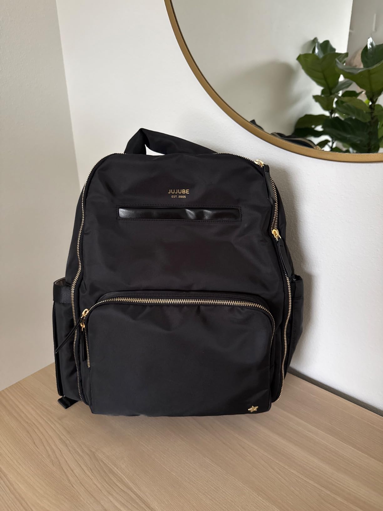 JuJuBe New Classic Diaper Bag Backpack with 15 Pockets, Changing Pad, Large customer photo 1