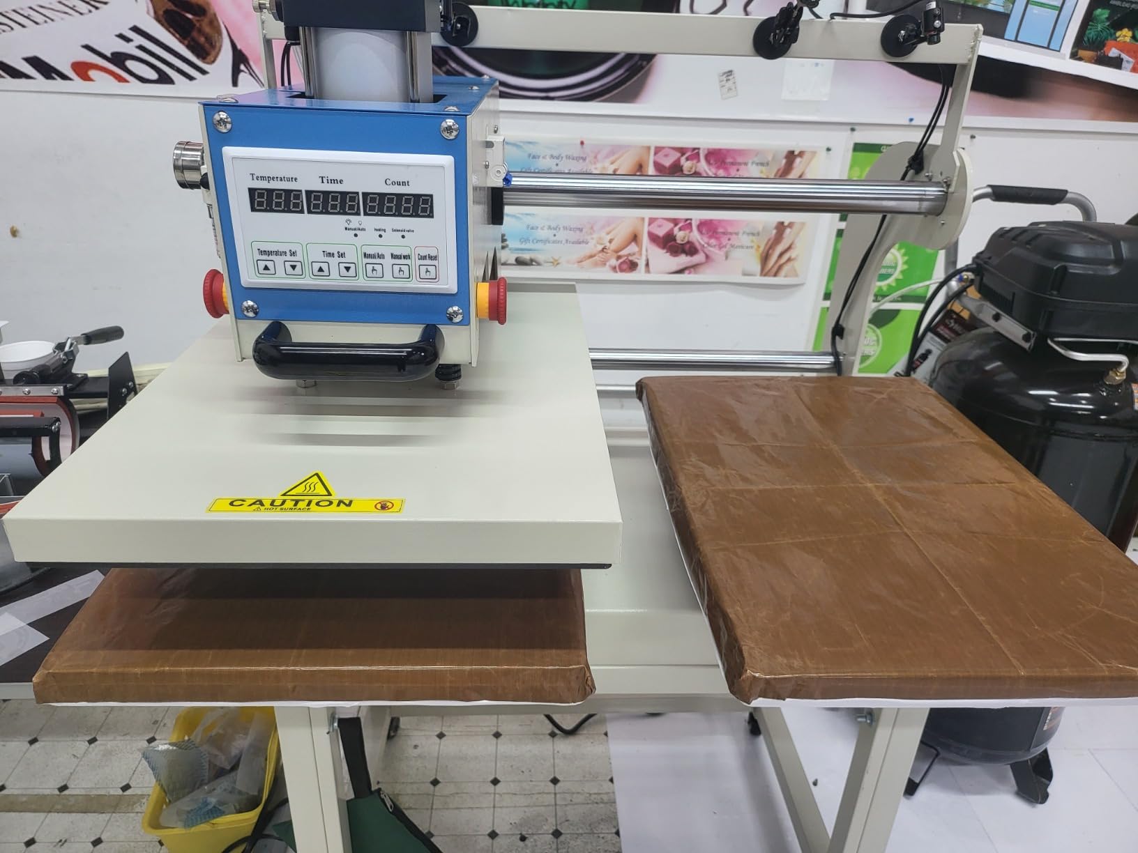 16x24 Pneumatic Dual Heat Press Machine customer photo 2