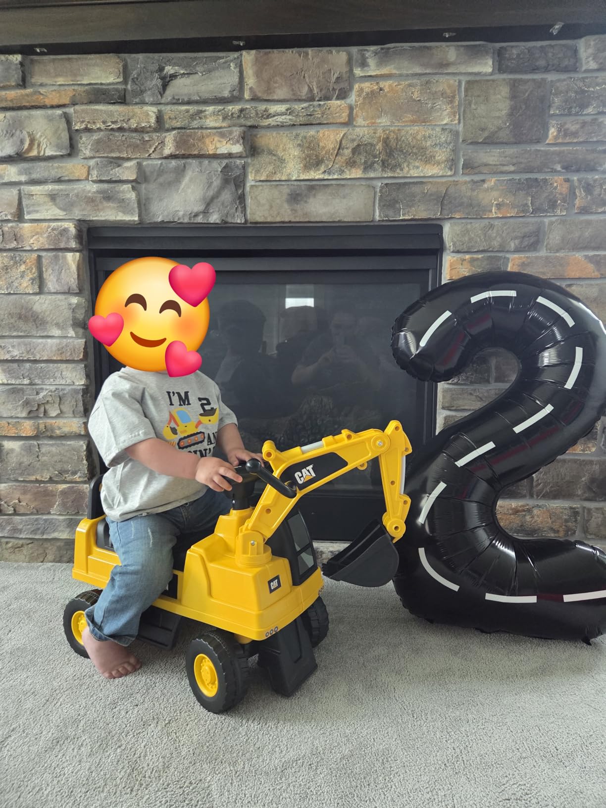 Best Ride On Cars CAT Excavator Push Car – Licensed Caterpillar Ride-On Digger Toy for Kids with Rotating Bucket & Under-Seat Storage – Construction Vehicle for Toddlers customer photo 1
