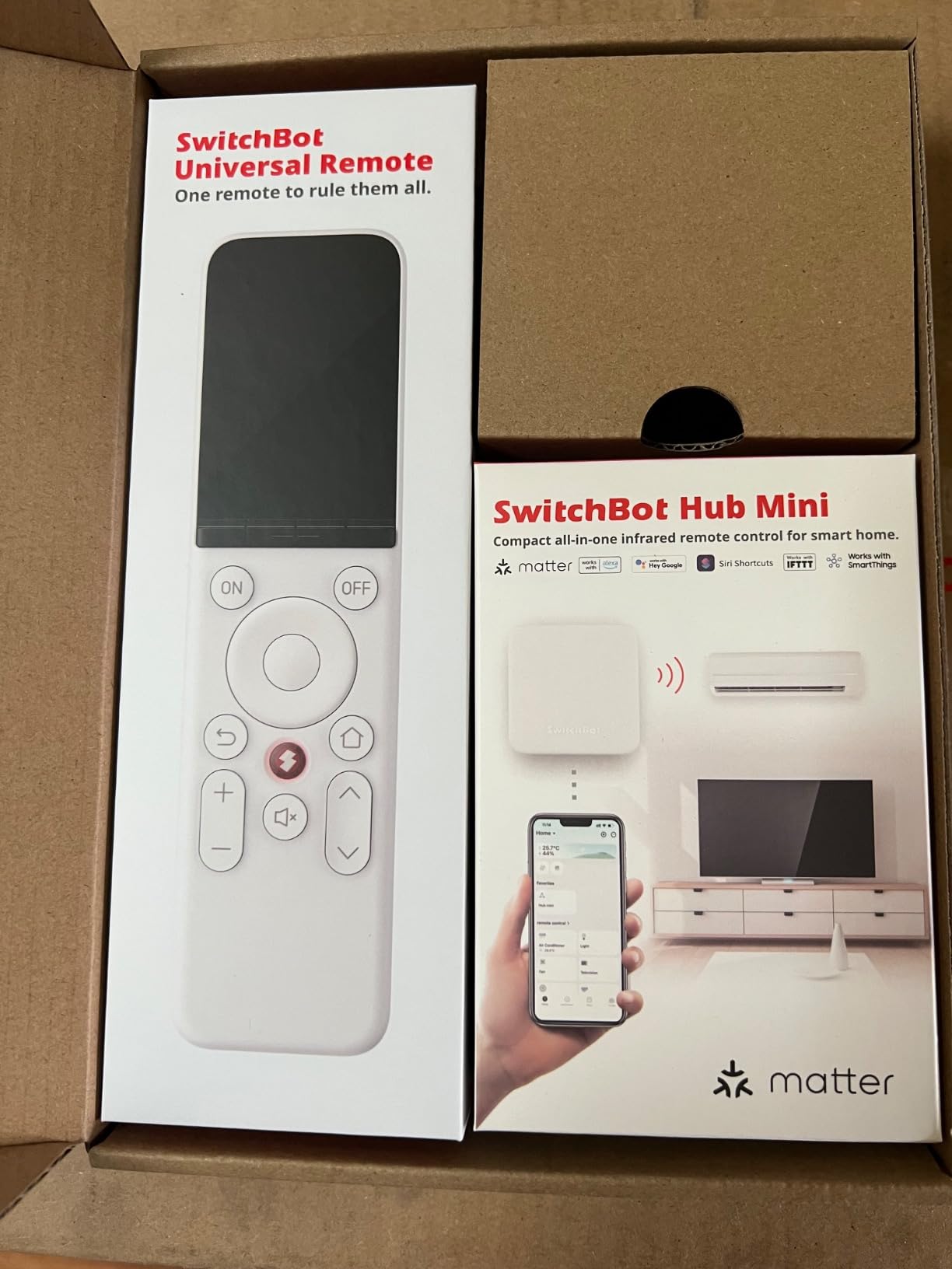 SwitchBot Universal Remote Control with Hub Mini Matter Enabled, Multi-use Smart Remote with Customize App, Control 25 IR/Bluetooth Devices and 10 Scenes, Compatible with TV/AC/SwitchBot BLE Devices customer photo 1