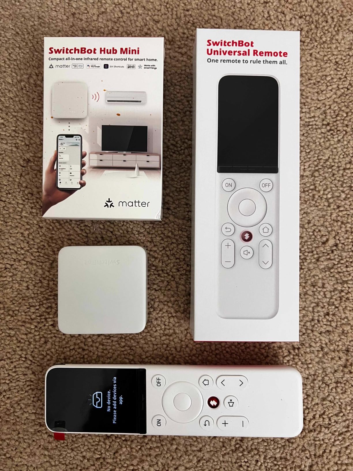SwitchBot Universal Remote Control with Hub Mini Matter Enabled, Multi-use Smart Remote with Customize App, Control 25 IR/Bluetooth Devices and 10 Scenes, Compatible with TV/AC/SwitchBot BLE Devices customer photo 2