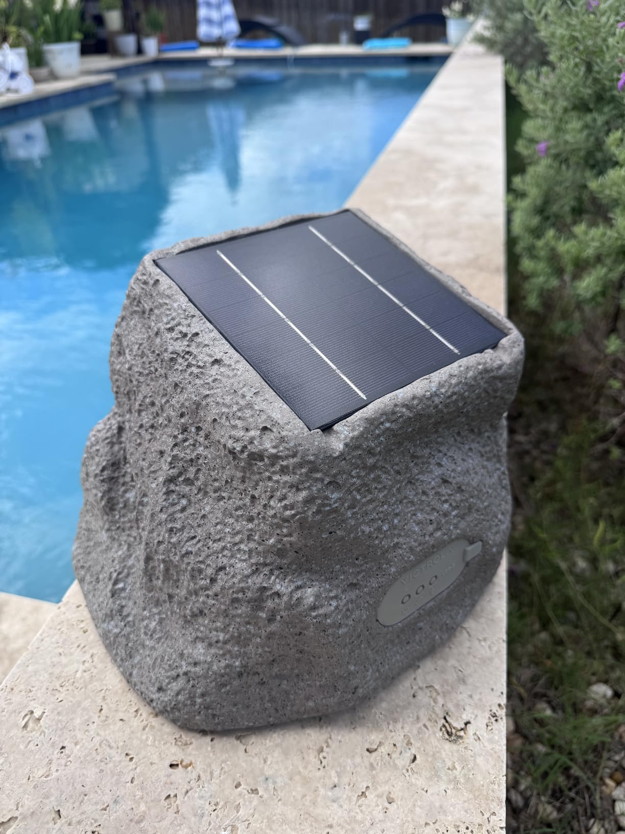Victrola Rock Speaker Connect - Outdoor Bluetooth Solar Speaker - Sand customer photo 1