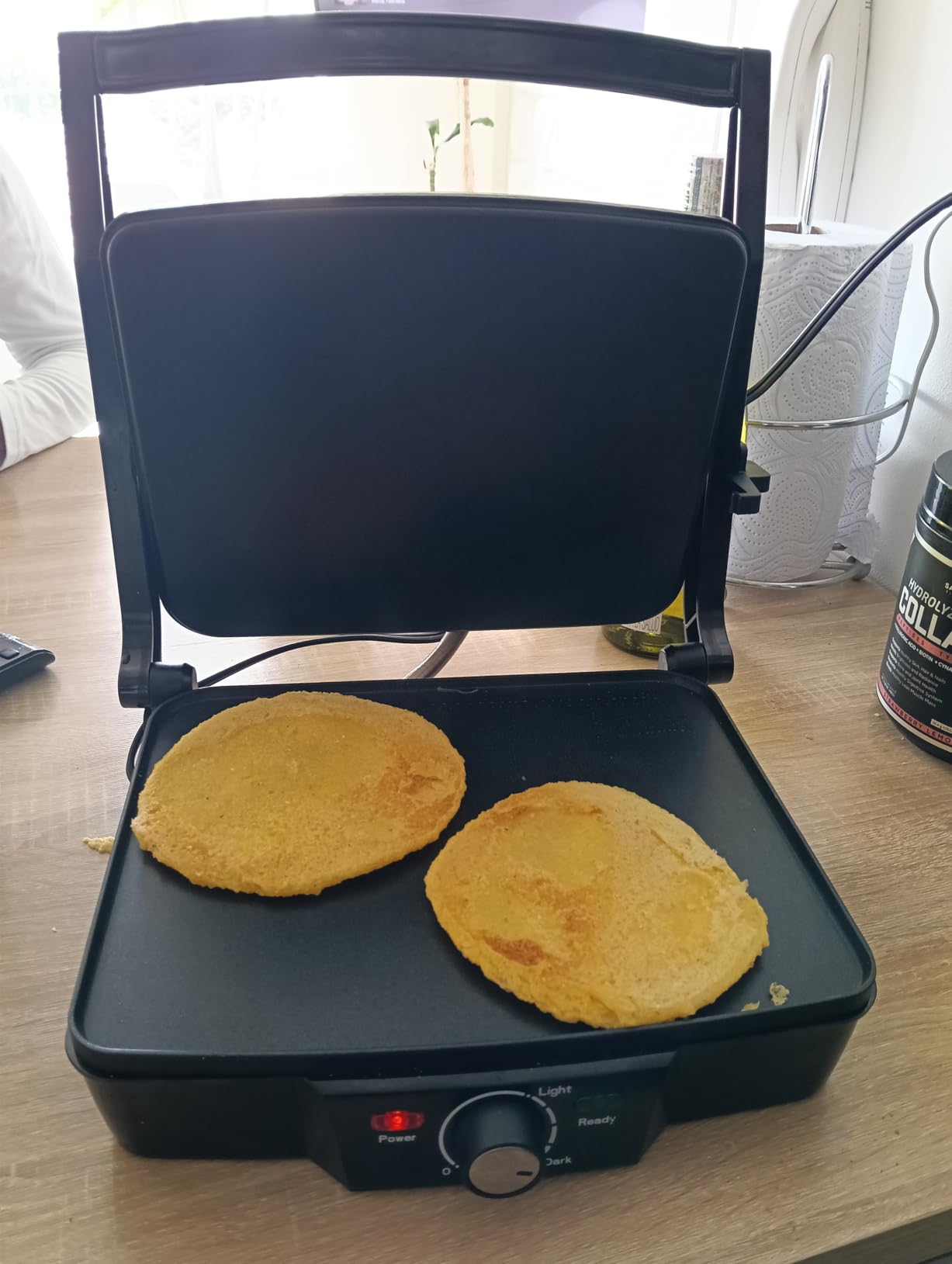 Baker's Friend Panini Press Electric Griddle, Panini Grill Press Sandwich Maker Press, Grilled Cheese Maker, Sandwichera Electrical, Browning Control, Non Stick Surfaces, 4-Slices, Stainless Steel customer photo 1
