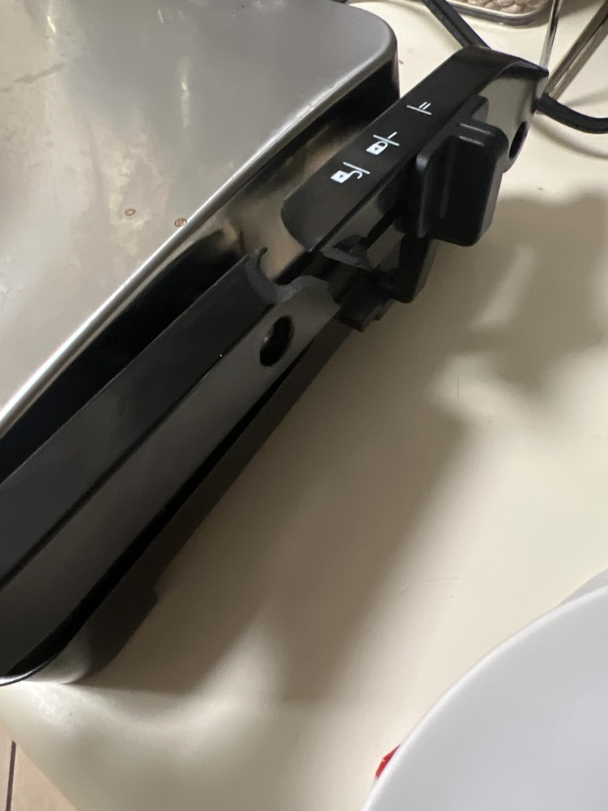 Baker's Friend Panini Press Electric Griddle, Panini Grill Press Sandwich Maker Press, Grilled Cheese Maker, Sandwichera Electrical, Browning Control, Non Stick Surfaces, 4-Slices, Stainless Steel customer photo 2