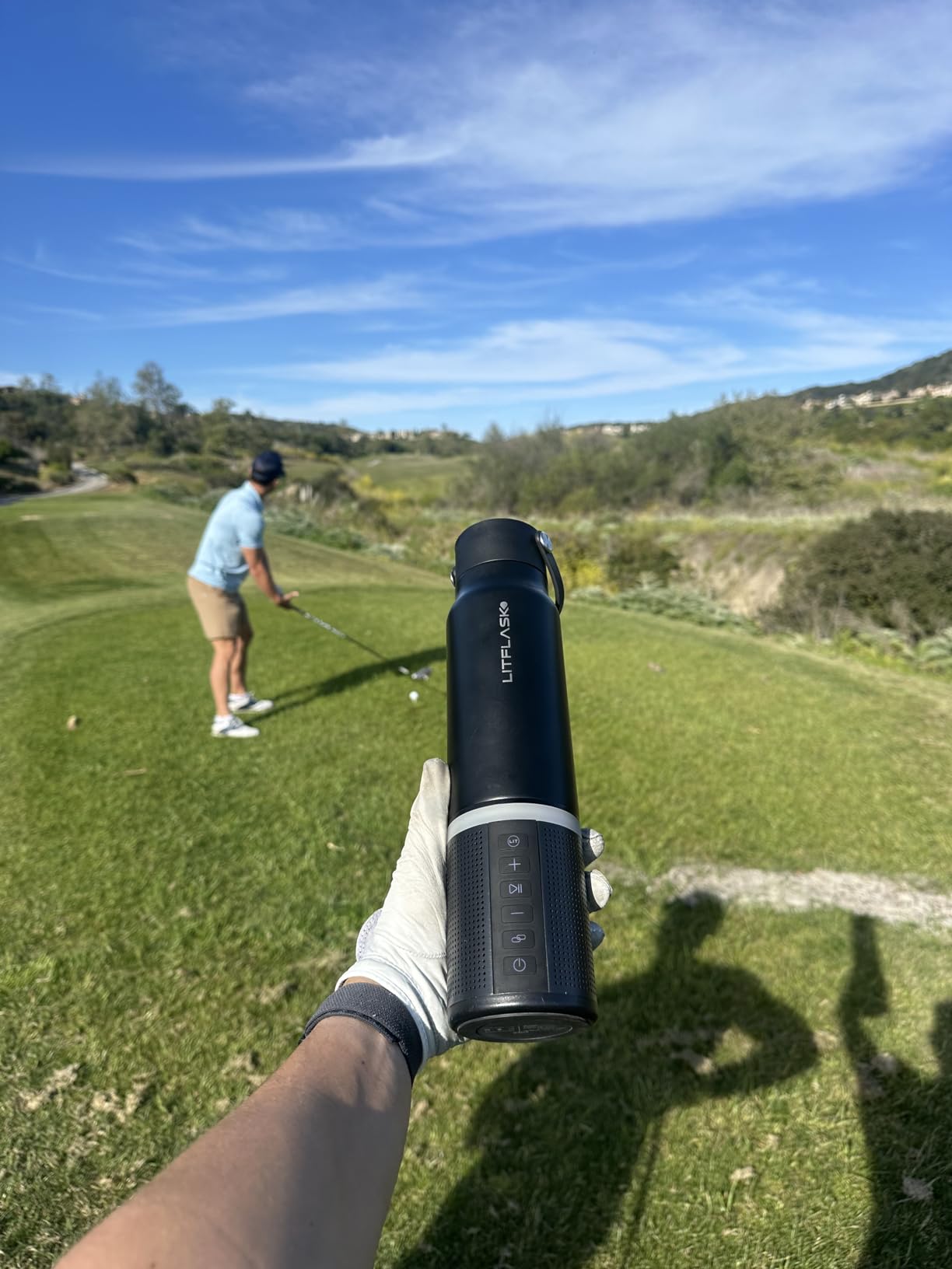 LitFlask Smart Water Bottle, Ultra Premium Bluetooth Speaker, Portable Charging, 20oz Stainless Steel. Oprah’s Favorite Things 2024 customer photo 2