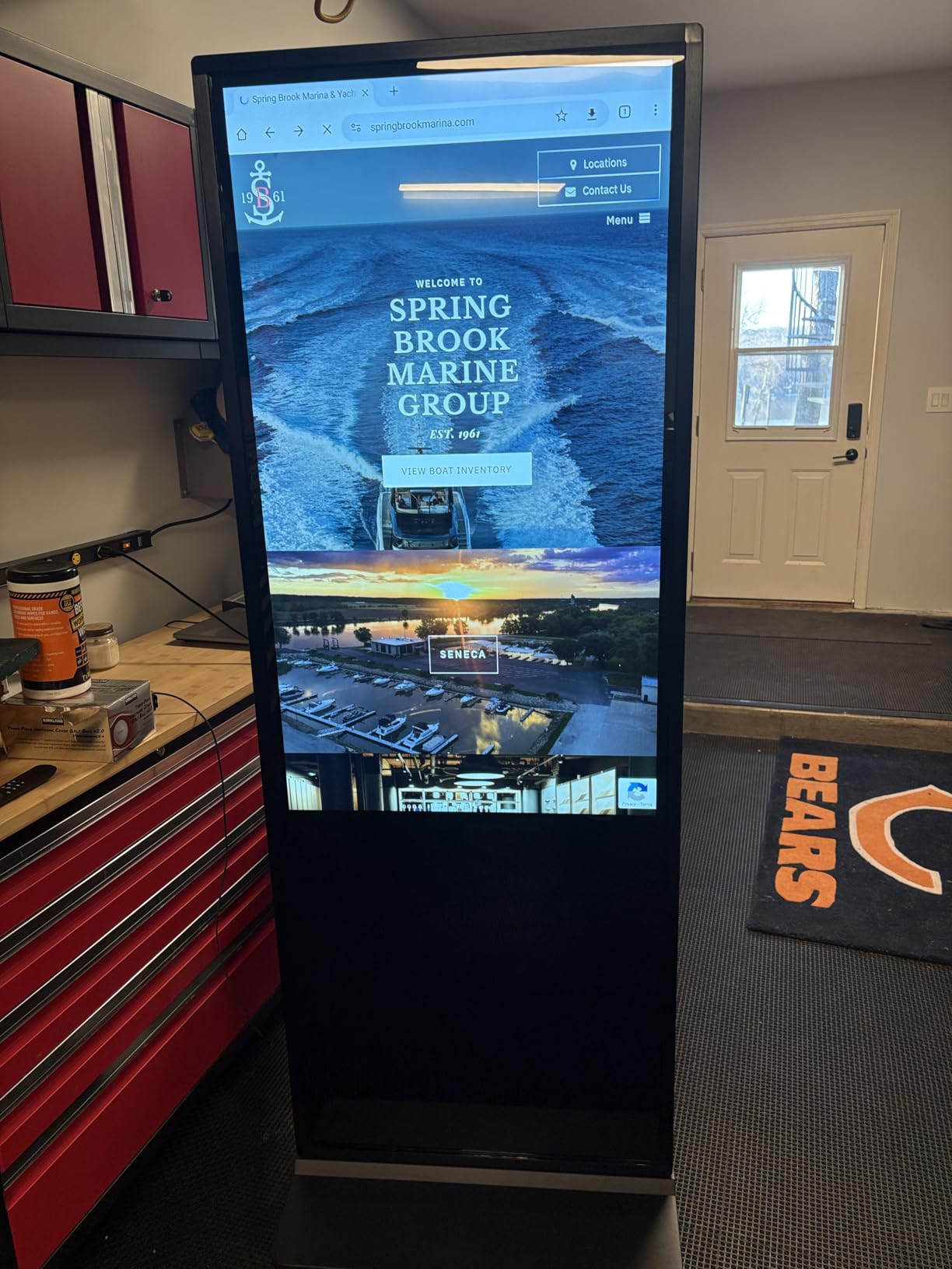 65 inch Indoor Digital Signage 4K Touchscreen,CMS Software,IPS Floor Standing Digital Kiosks Interactive Displays with WiFi HDMI/USB Input Auto AD Player, Android OS Black customer photo 2