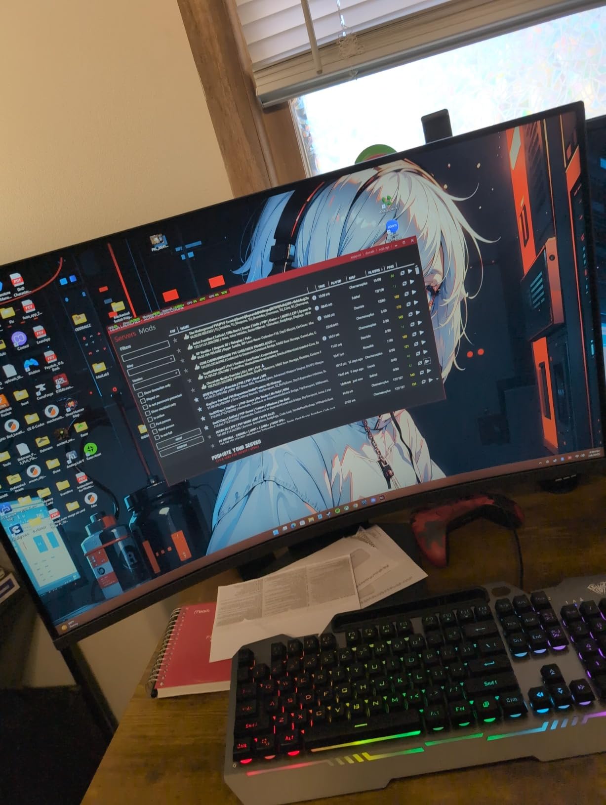 LG 32GS60QC-B Ultragear 32-inch Curved Gaming Monitor QHD (2560x1440) 180Hz 1ms 1000R AMD FreeSync HDR10 HDMIx2 DisplayPort Borderless Design Black Stabilizer DAS Crosshair FPS Counter - Black customer photo 1