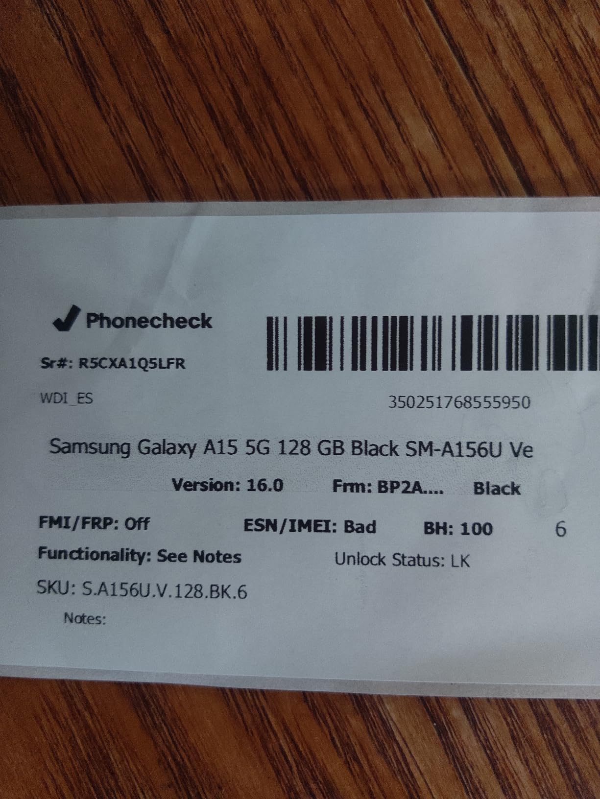 Samsung Galaxy A15 5G, 128GB, Blue Black - Unlocked (International Version) (Renewed) customer photo 1