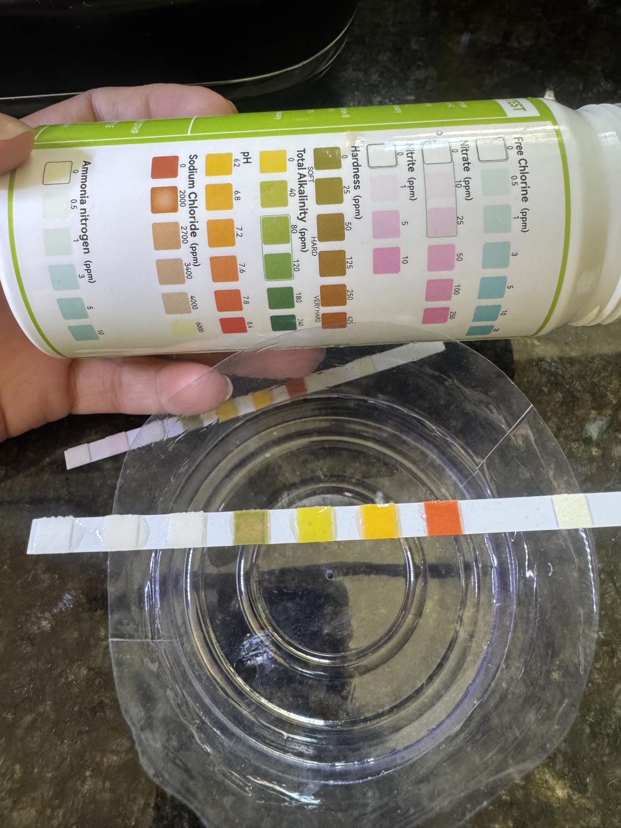 AAwipes 8-in-1 Aquarium Test Kit for Fish Tanks - Quick & Accurate Water Testing Strips for Aquariums & Ponds. Tests pH, Ammonia, Alkalinity, Hardness, Chlorine, etc. (K02-50) customer photo 1