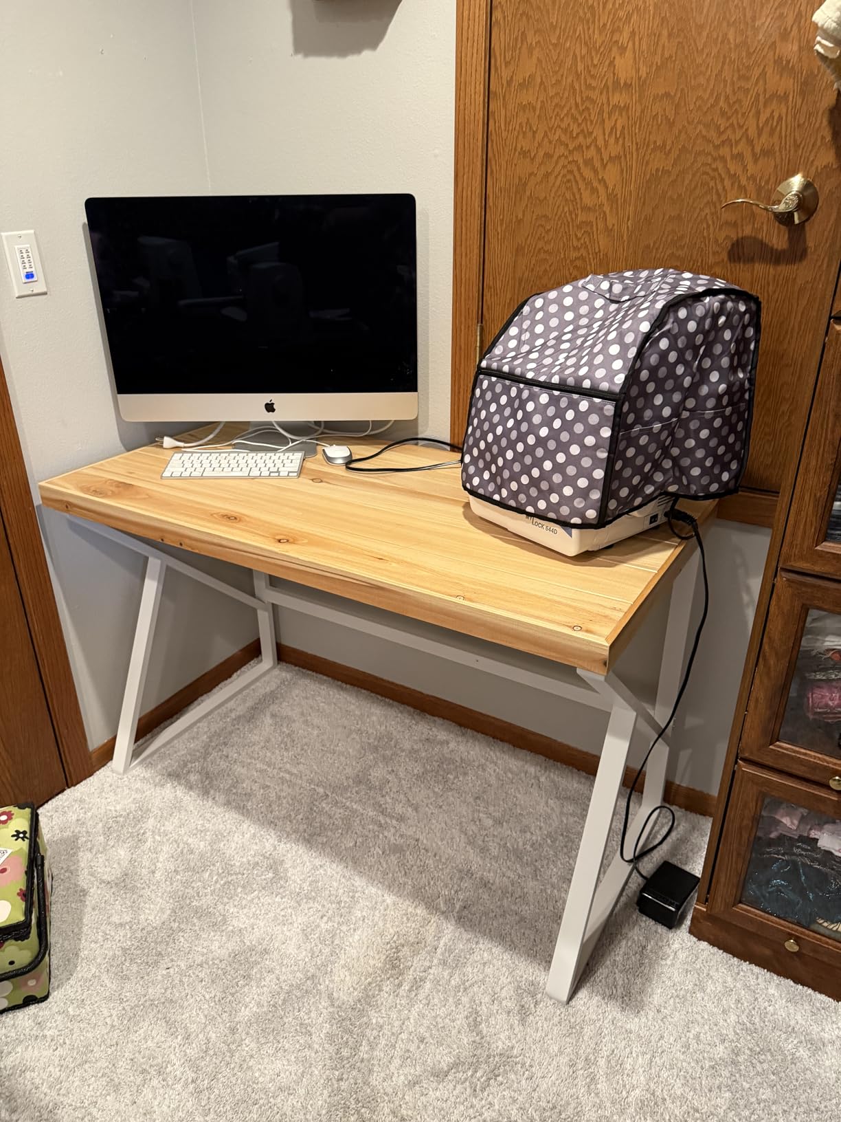 IBF Solid Wood Computer Office Desk Small Writing Desks for Home 47 Inch customer photo 1
