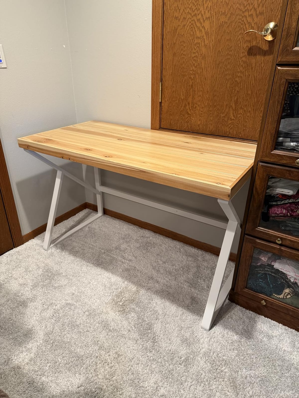 IBF Solid Wood Computer Office Desk Small Writing Desks for Home 47 Inch customer photo 2