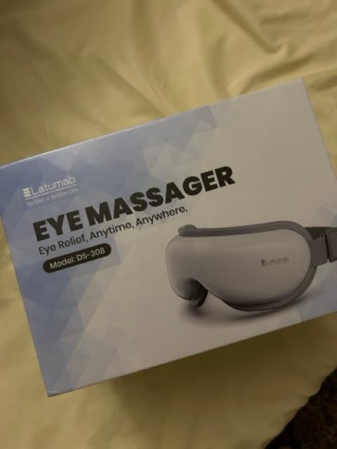 latumab Eye Massager with Heat & Bluetooth Music, FSA Eligible HSA customer photo 1