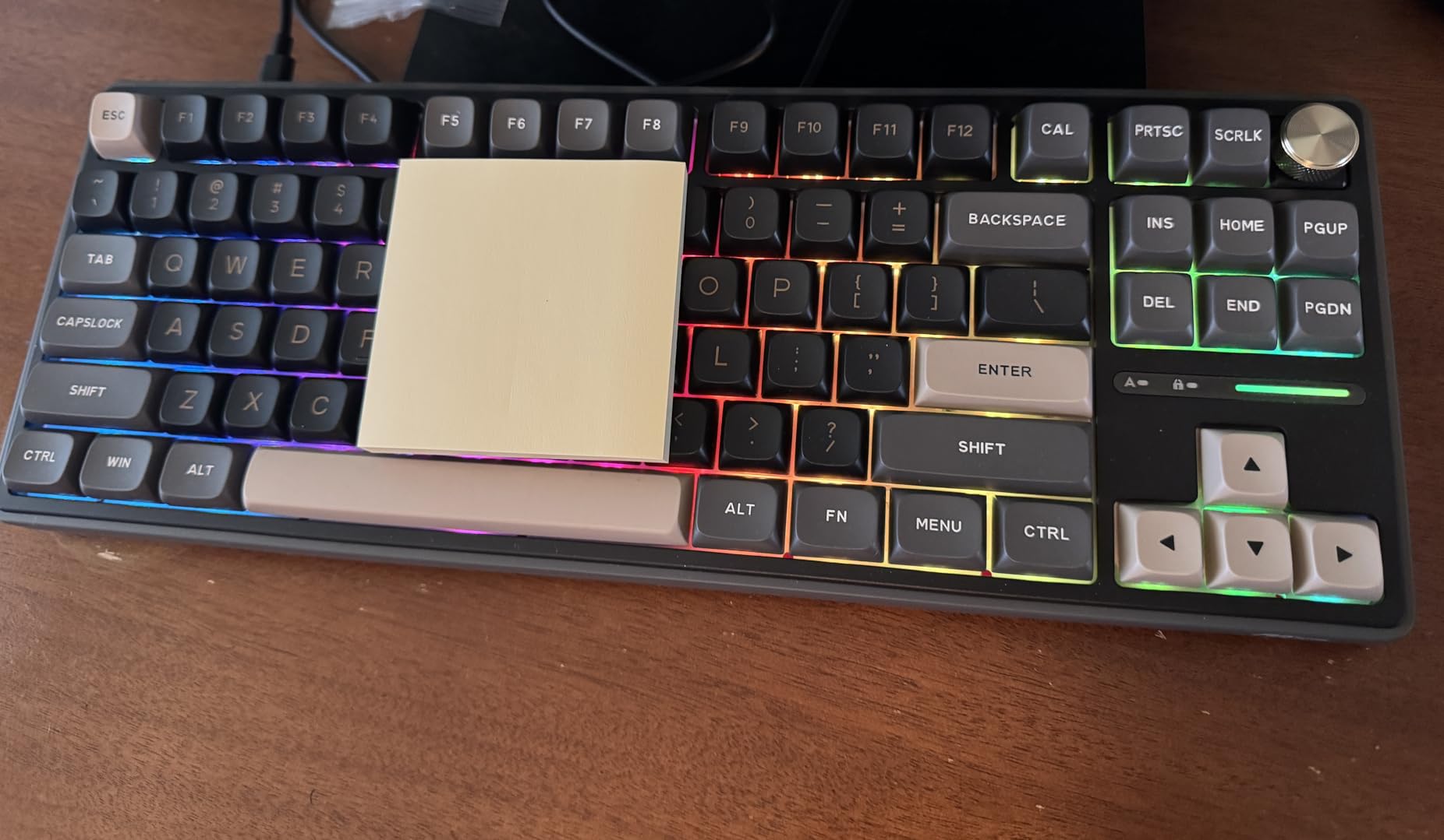 RK ROYAL KLUDGE R87 Pro Wired Mechanical Keyboard TKL with Knob, QMK/VIA customer photo 1