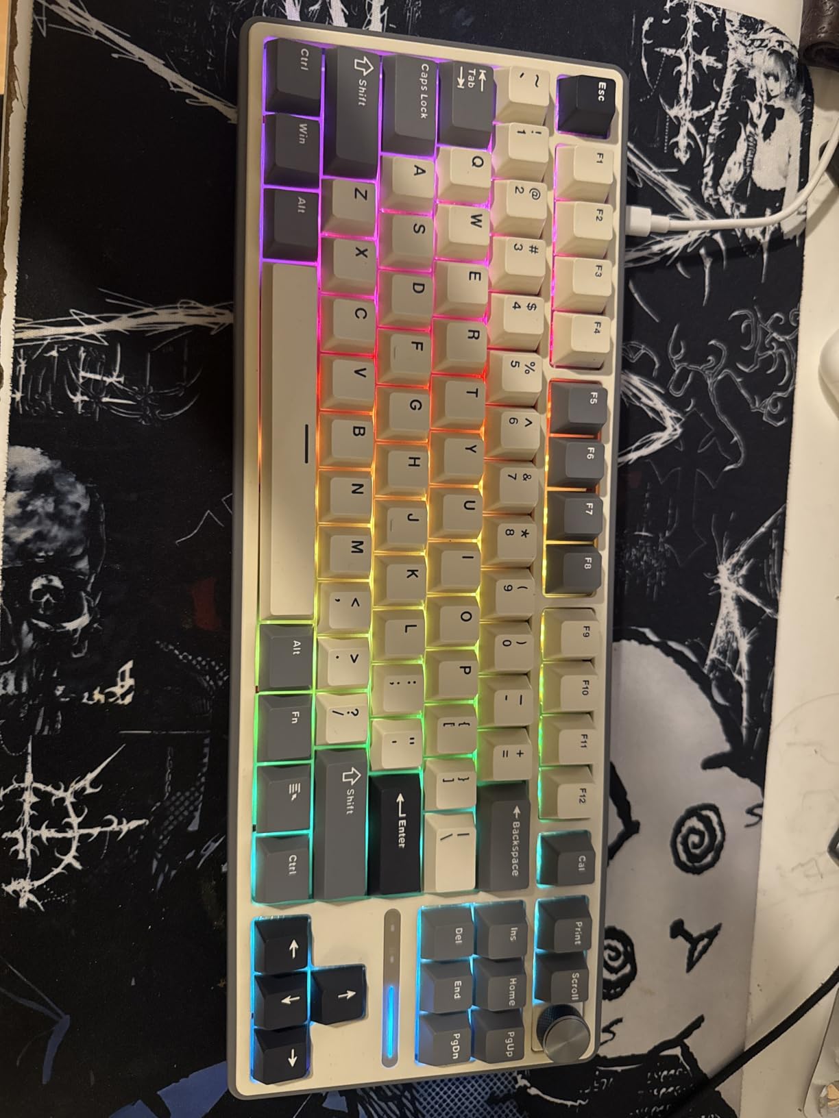 RK ROYAL KLUDGE R87 Pro Wired Mechanical Keyboard TKL with Knob, QMK/VIA customer photo 2