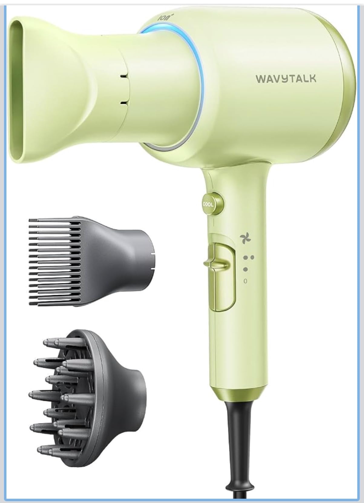 Wavytalk Blown Away Ionic Hair Dryer with Diffuser for Curly Hair customer photo 2