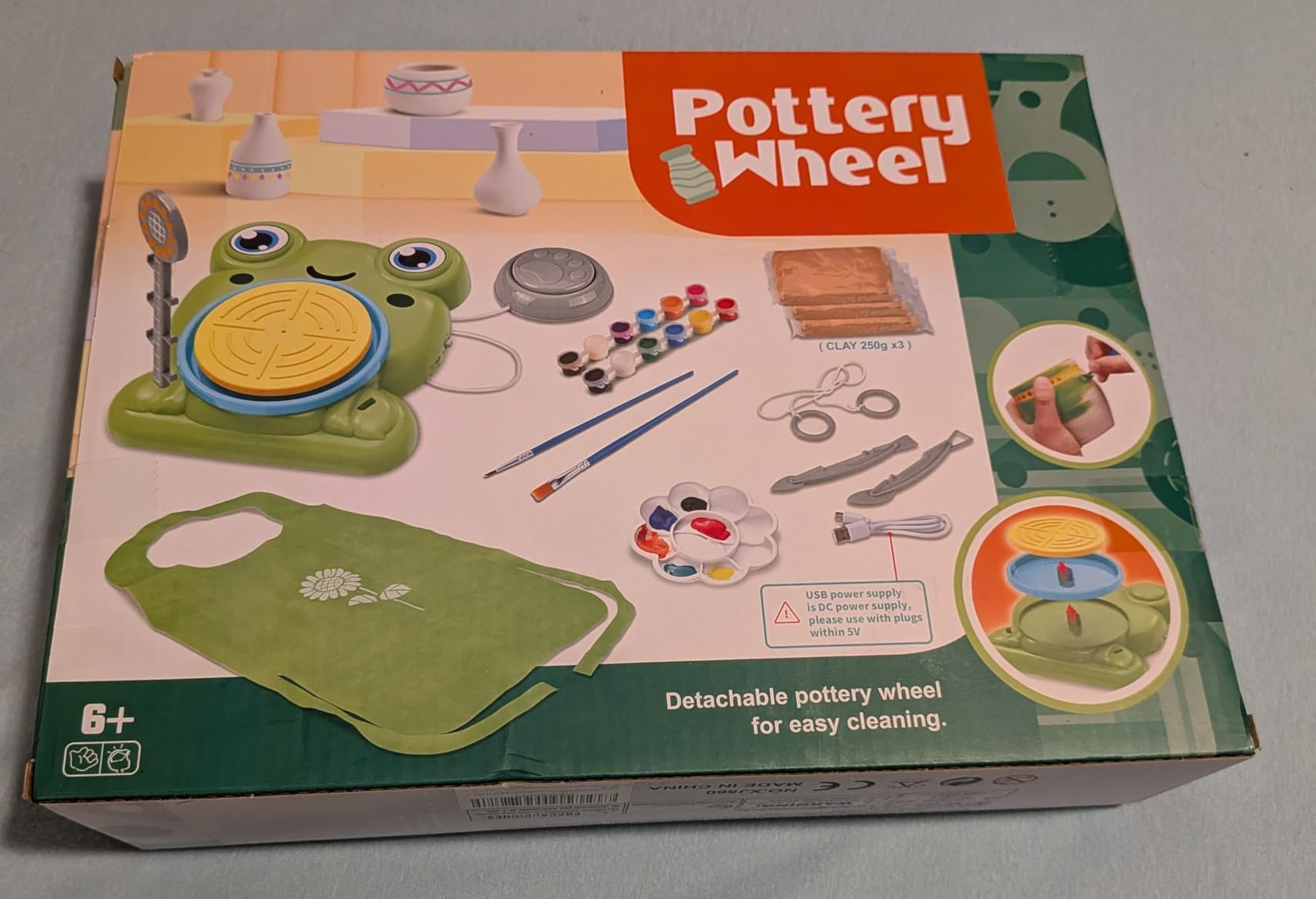 Aujazyble Pottery Wheel for Kids - Complete Pottery Painting Crafts Kit Toy customer photo 2