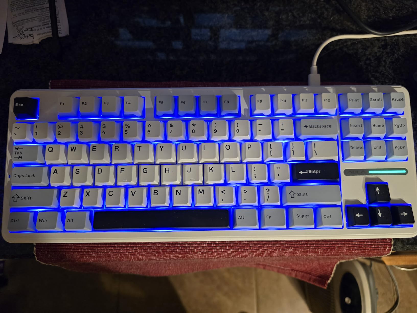 AULA F87 Wireless Mechanical Keyboard, TKL Gaming Keyboard 75%, 87 Keys customer photo 2