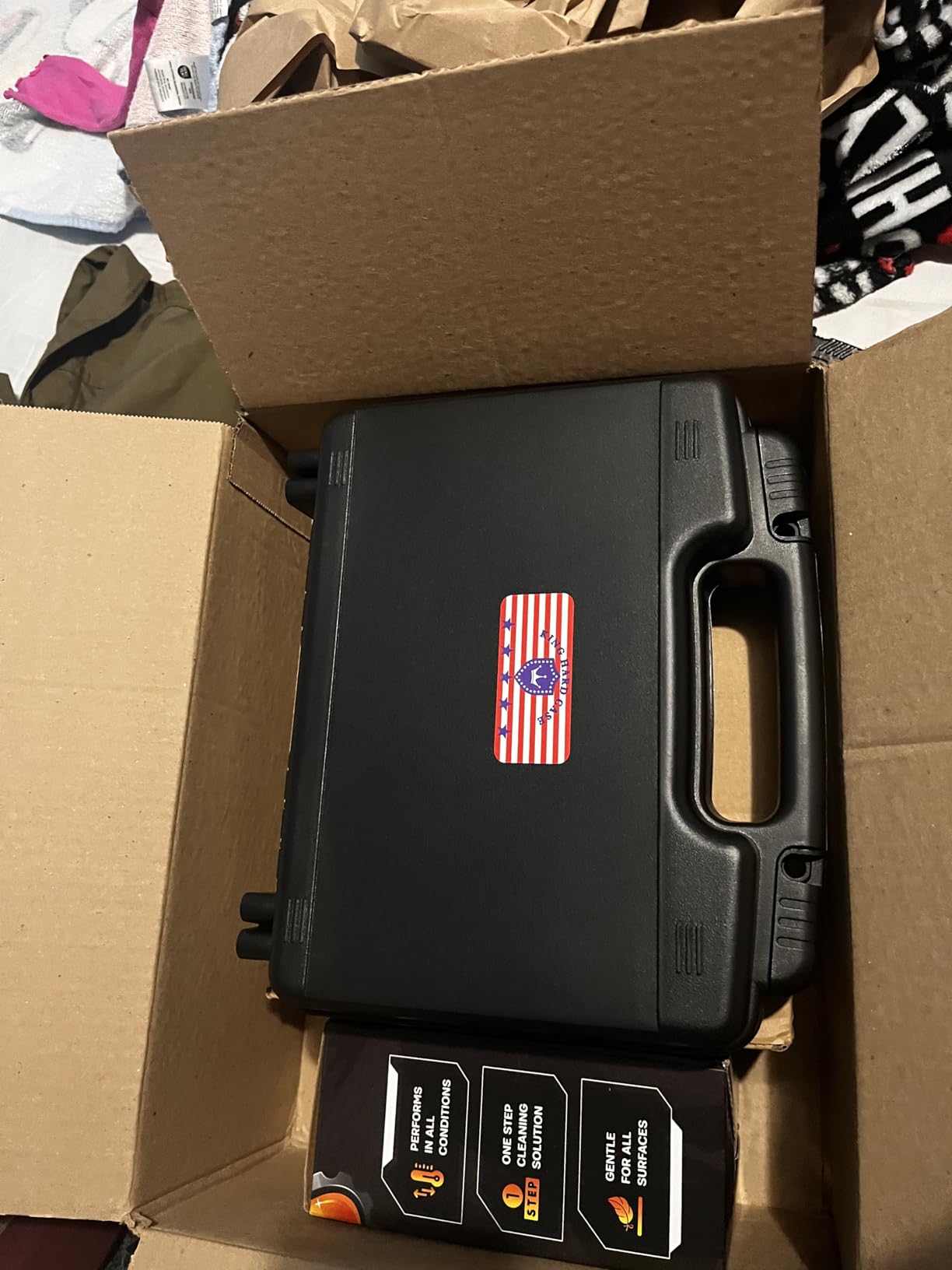Kinghardcase 9mm Gun Case Lockable, TSA Approved Firearm Travel Case with TSA Lock, Pistol Case Hard Shell, Gun Safe for Handgun, Pistol, Revolver - Shockproof Gun Storage customer photo 1