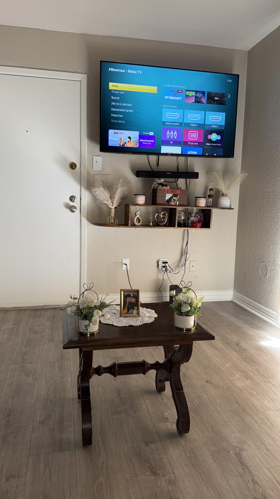 4 EVER WINNER Floating TV Stand with Storage, 55
