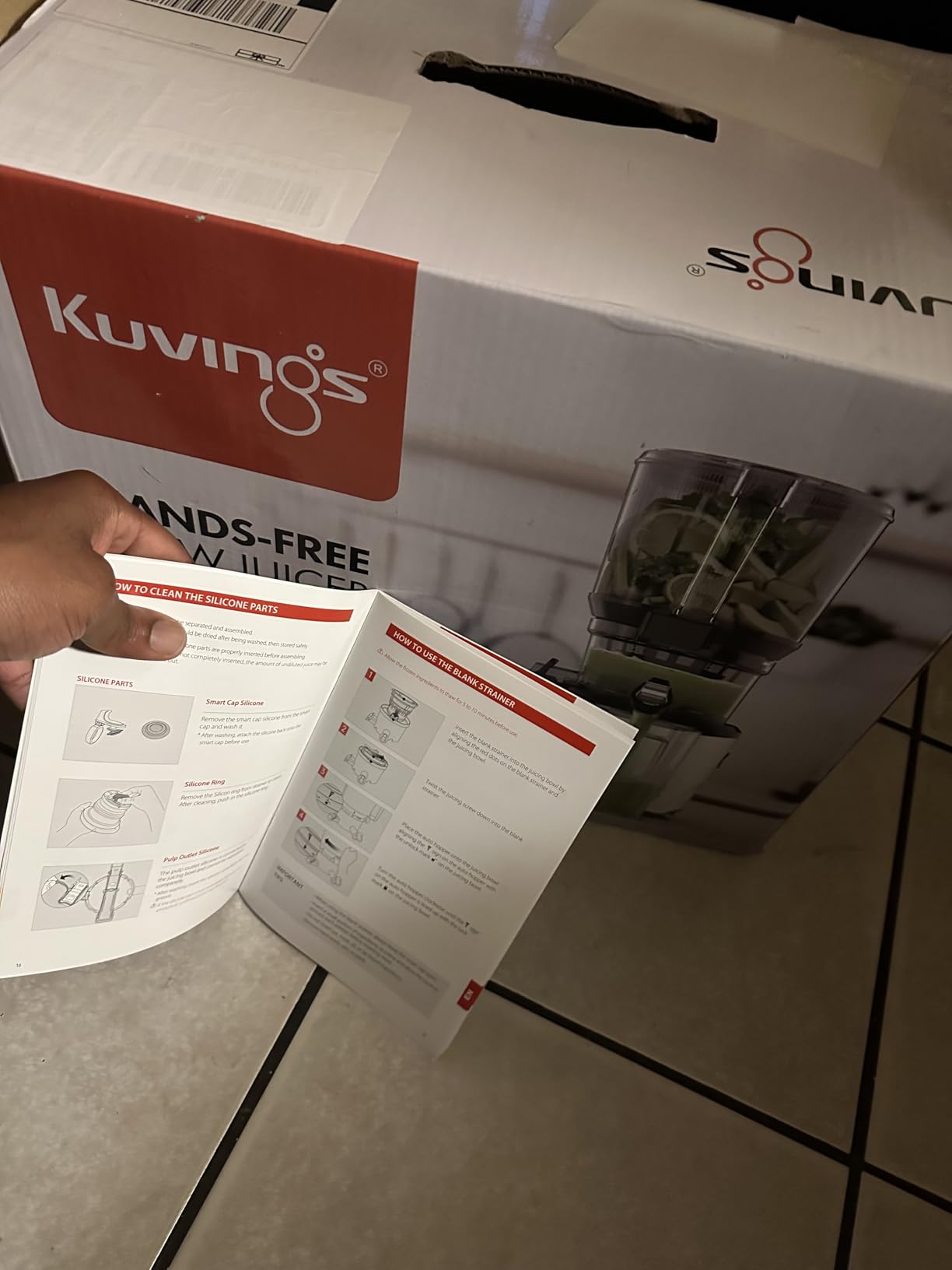 Kuvings AUTO10 Cold Press Juicer Machine, Hands-Free, 100 oz, White customer photo 2