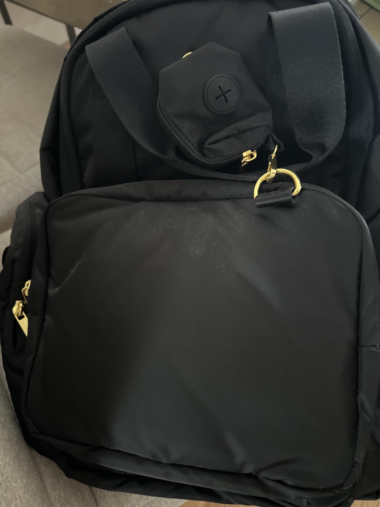 HUGGIES Unisex-adult Signature Hug Pack Diaper Backpack, Cognac Leather, One Size customer photo 1
