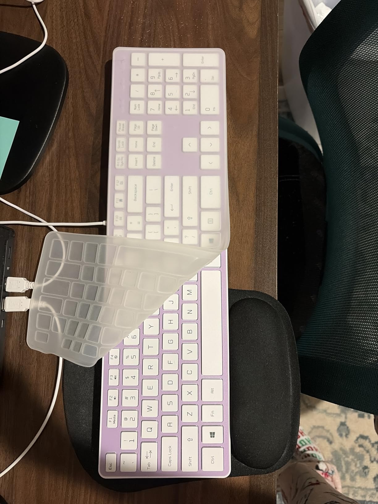 USB Wired Keyboard for Window,Comfortable Quiet Chocolate Keys, Durable Ultra-Slim Wired Computer Keyboard(QWERTY) for PC, Windows 11/10/8/7/XP/Vista KB1430 customer photo 1