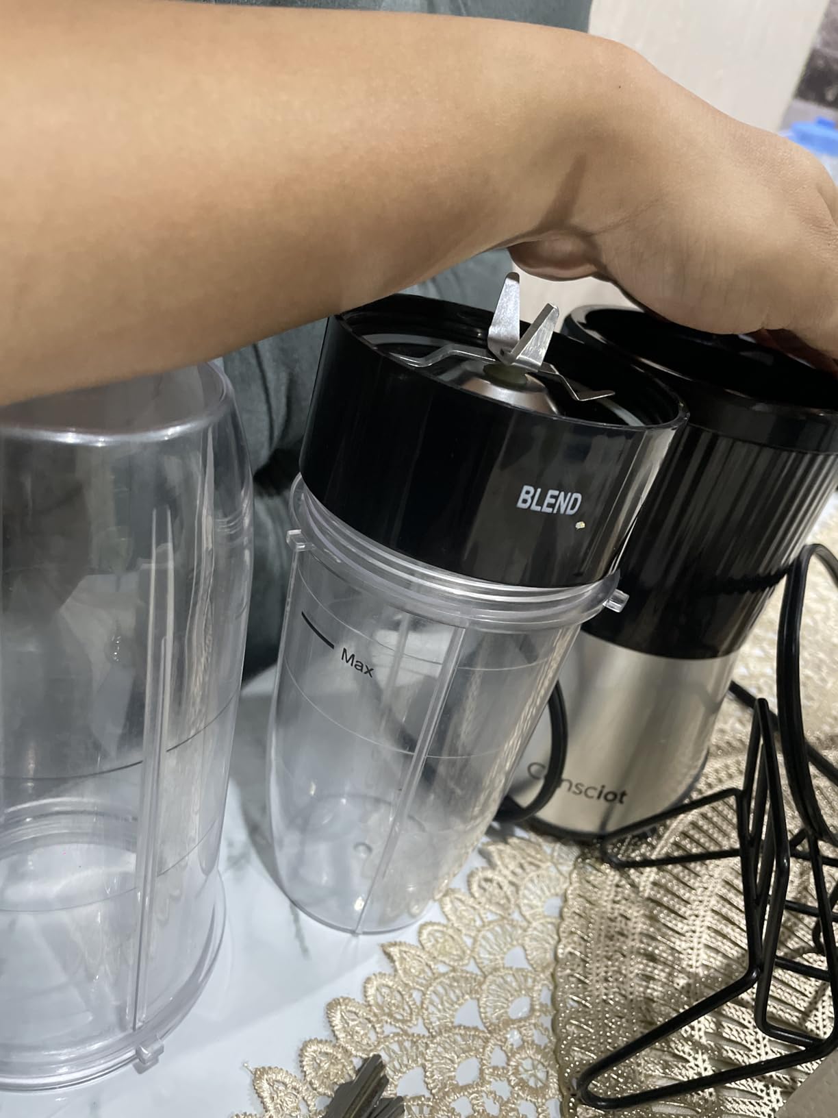 Consciot 11-Piece Blender for Kitchen and Personal Size, 900 Peak Watts customer photo 1