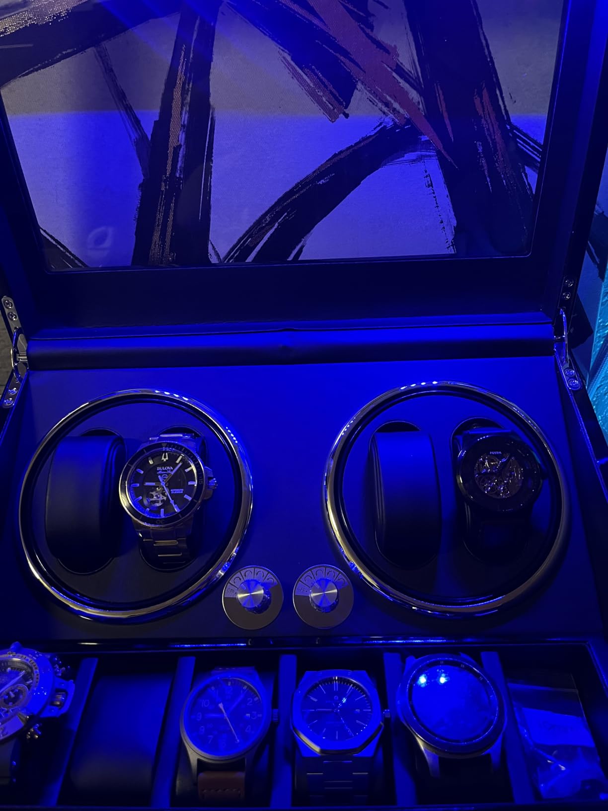 ANWBROAD Watch Winder for Automatic Watches 4 Watch Winder Piano Paint customer photo 2