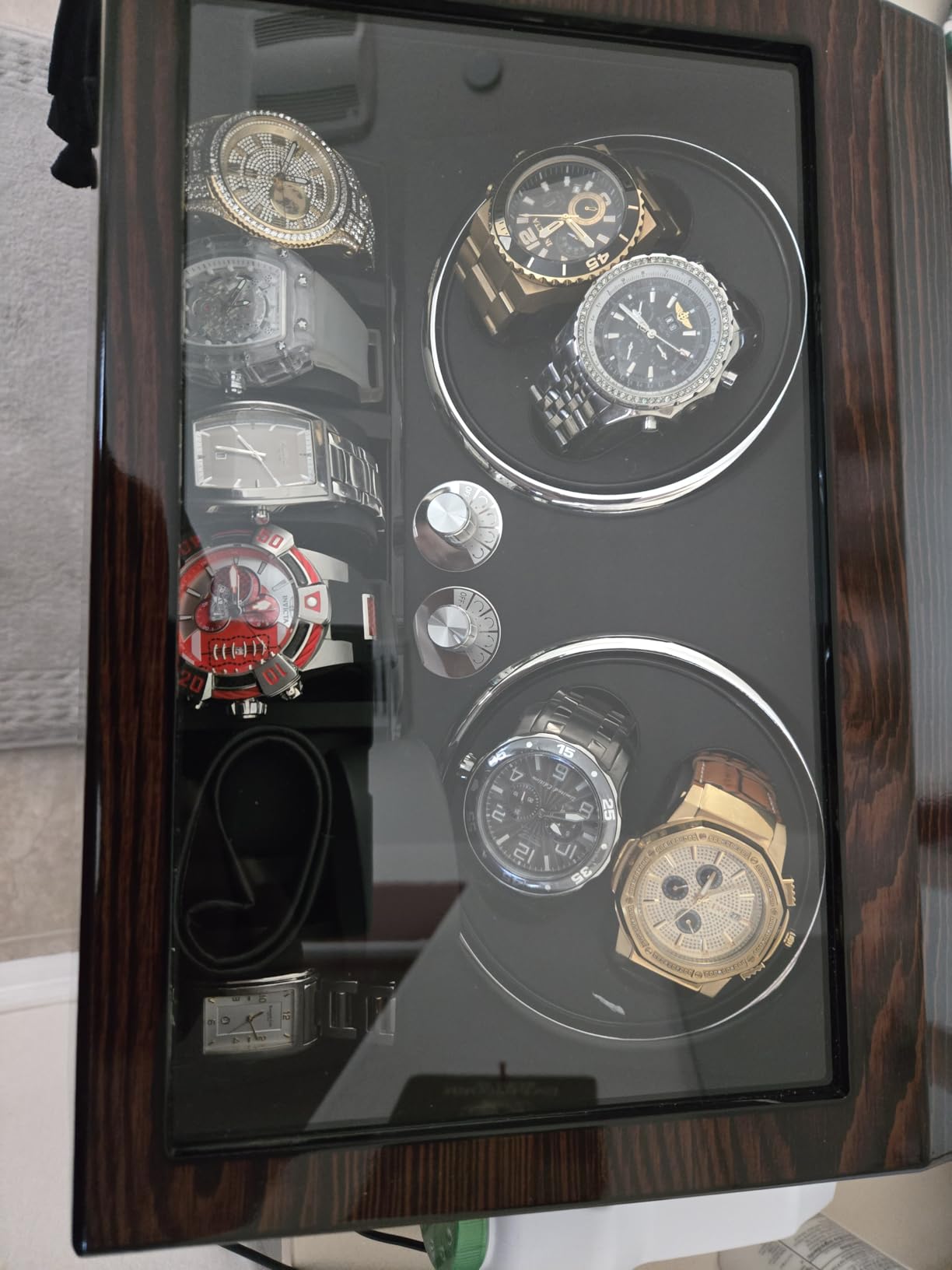 BEWISHOME Watch Winders for Automatic Watches, Automatic Watch Winder Box customer photo 1