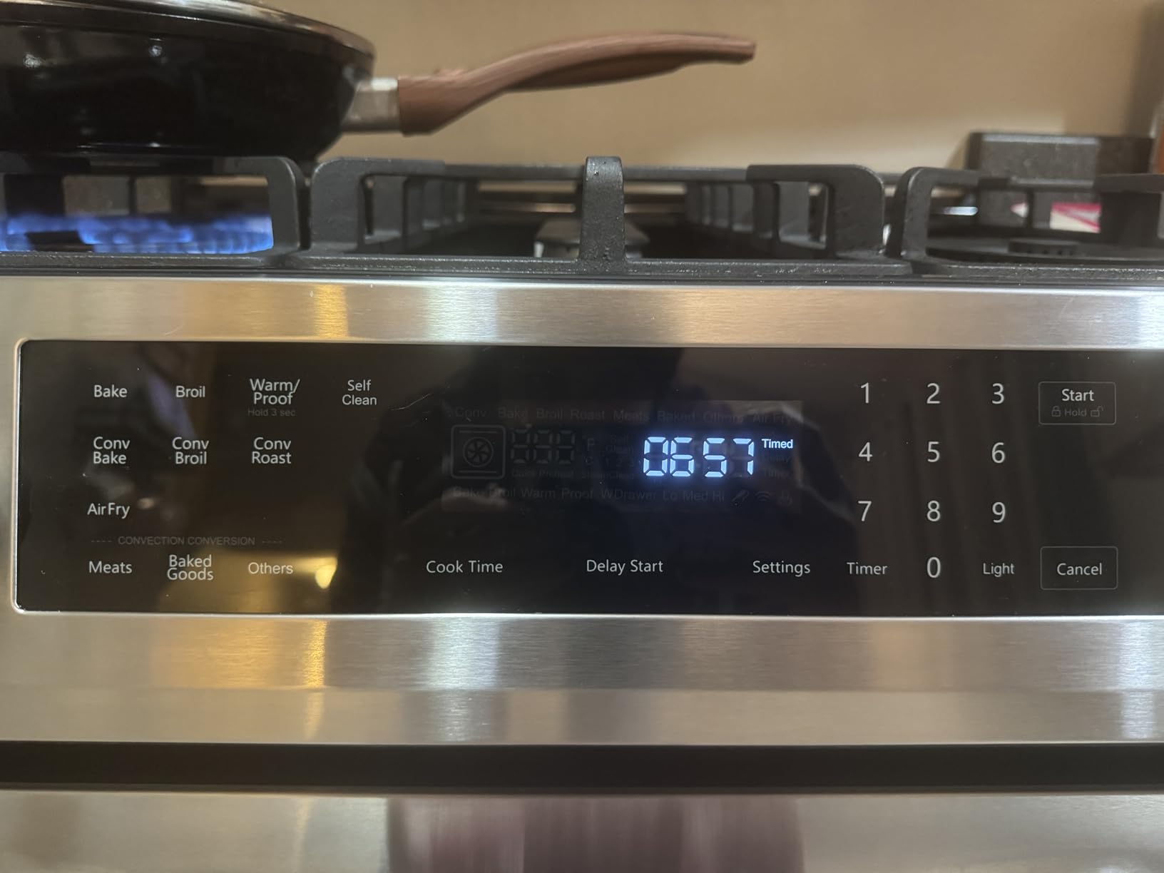 Kenmore 5.6 cu. ft. Front Control Gas Range Oven - Stainless Steel | 5 Burners, Turbo Boil+,True Convection, Air Fry With Rack,Three Oven Racks, Self Clean, Cast Iron Grates, Wok Ring, LP Kit customer photo 2