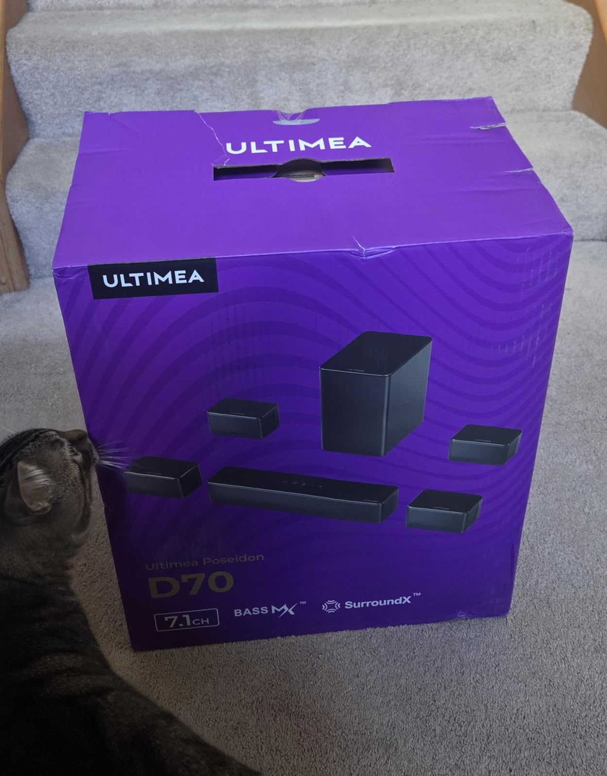 ULTIMEA 7.1ch Sound Bar for TV with 4 Surround Speakers, Wireless Subwoofer customer photo 1