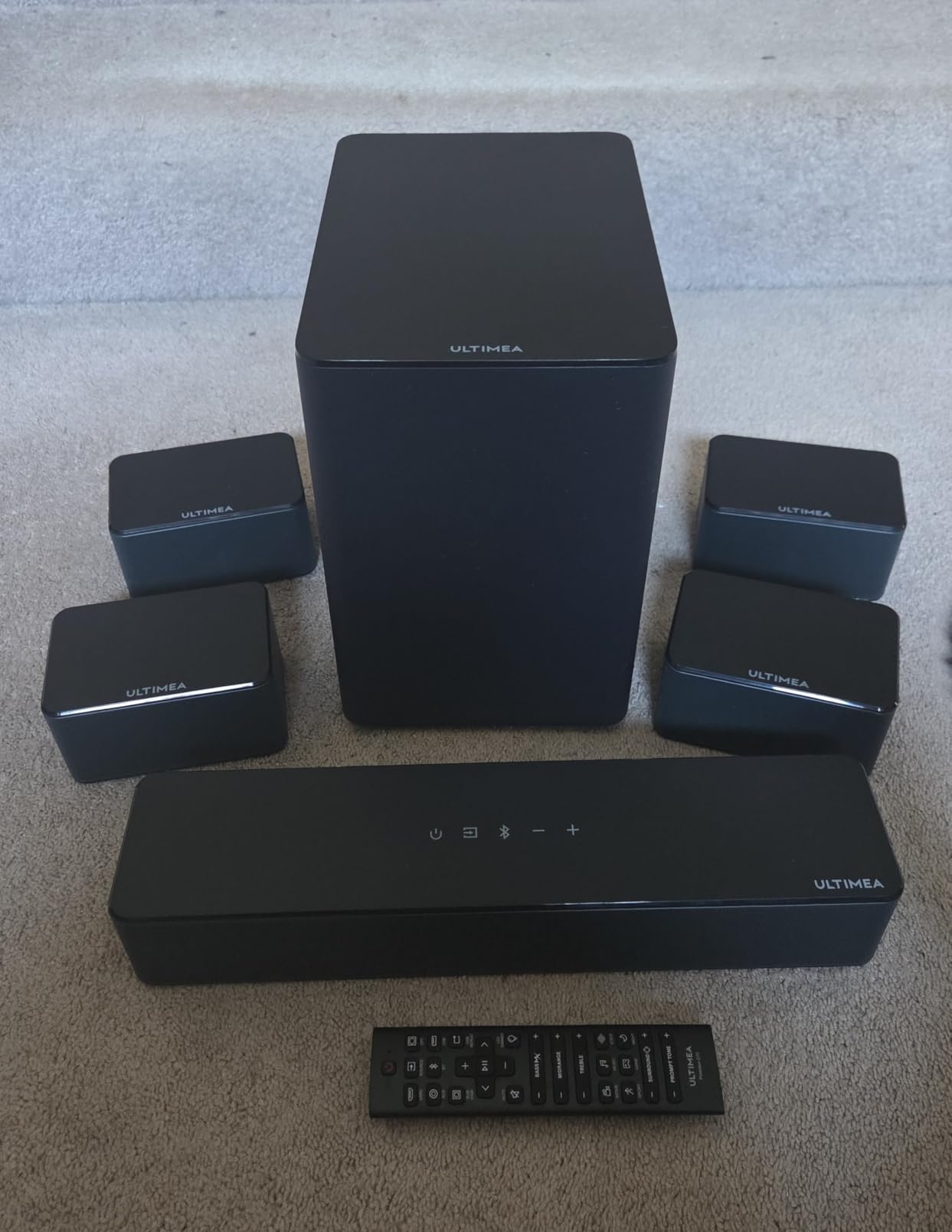 ULTIMEA 7.1ch Sound Bar for TV with 4 Surround Speakers, Wireless Subwoofer customer photo 2