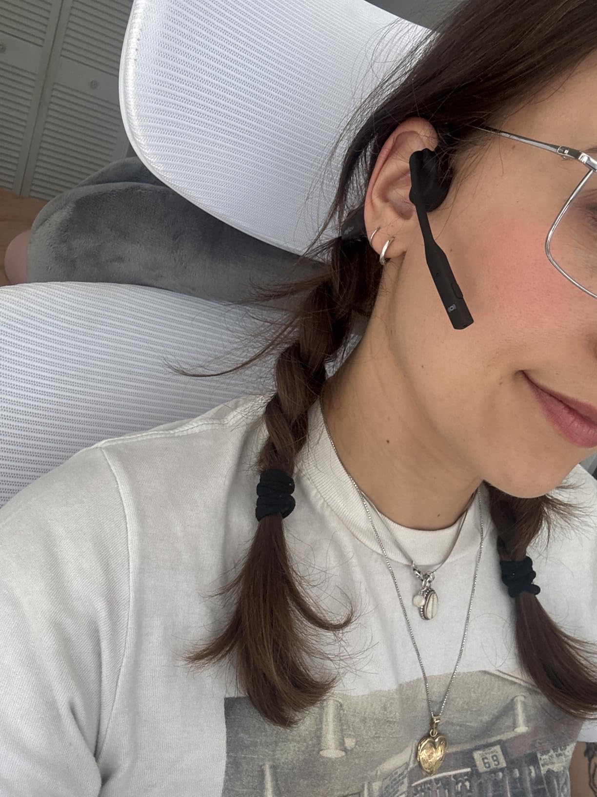 SHOKZ OpenComm2 UC Open-Ear Headset, USB-A Dongle, Noise-Canceling Mic customer photo 2