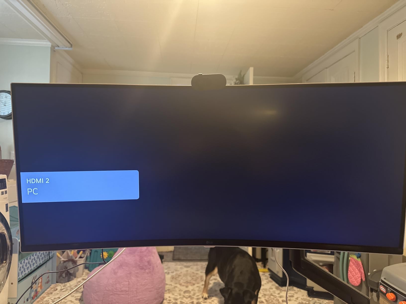 LG 34SR60QC-W 34-inch QHD (3440x1440) Curved Smart Monitor with Streaming, UltraWide Screen, webOS, HDR10, 100Hz, Built-in Speaker, AirPlay2, Screen Share, Bluetooth, ThinQ App, White customer photo 1
