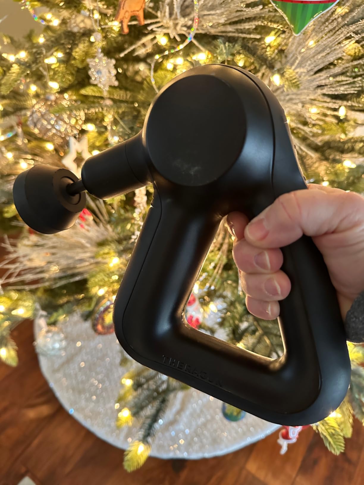 TheraGun Therabody Relief Massage Gun | for Daily Comfort | 3-Speed | Black | Quiet Handheld Percussion Muscle Massager for Back, Leg & Shoulder Pain Relief. Lightweight, Easy to Use, Ergonomic Grip customer photo 2