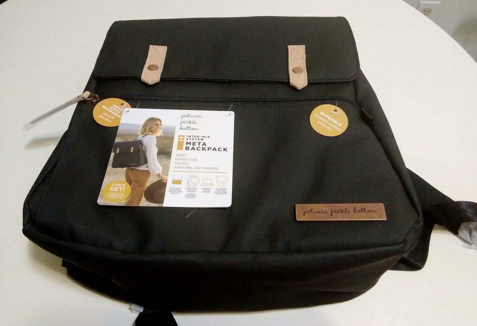Petunia Pickle Bottom Meta Backpack | Baby Bag | Diaper Bag Backpack for Parents | Stylish Bag and Organizer | Comfortable, Spacious Backpack for Moms and Dads | Cedar customer photo 1