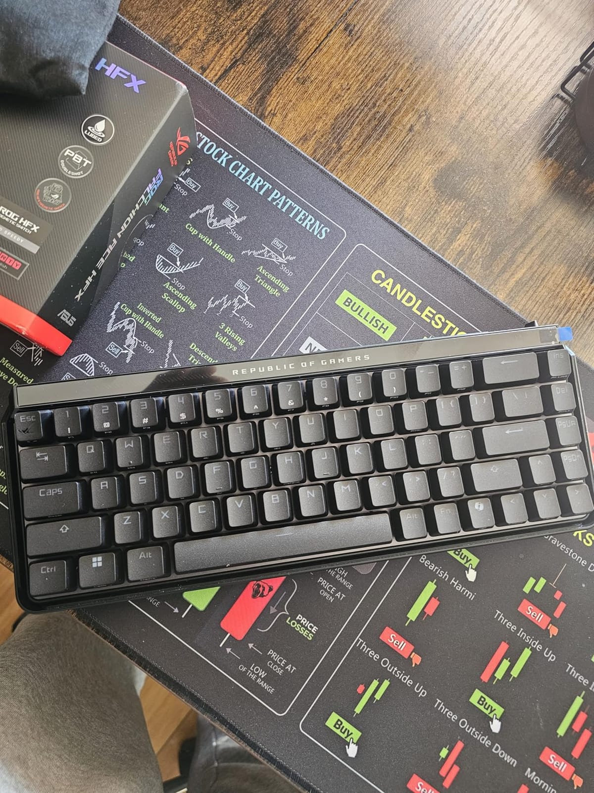 ASUS ROG Falchion Ace HFX Hall Effect Gaming Keyboard – 65% TKL, Dual USB-C, Magnetic Switches, Rapid Trigger, Speed Tap, 8000 Hz Polling, Touch Panel, Portable, Protective Cover, PBT Keycaps - Black customer photo 1